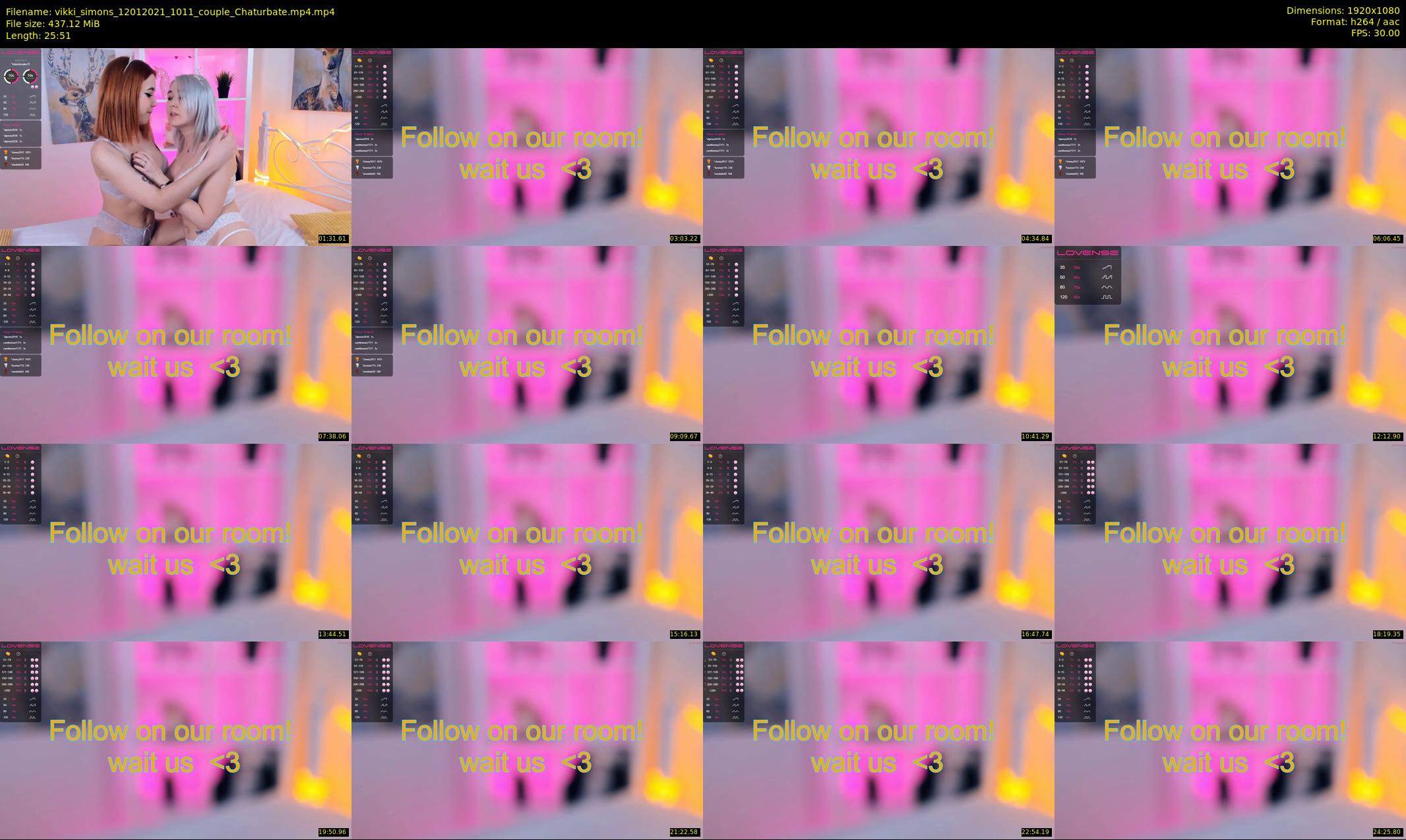 vikki_simons — 26 minute Chaturbate couple cam show recording, 1080p, Jan 12, 2021