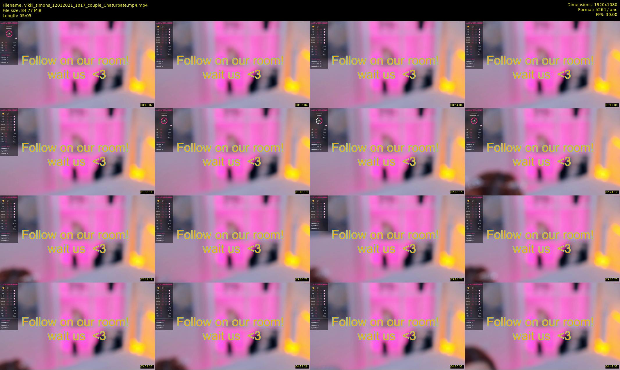 vikki_simons — 6 minute Chaturbate couple cam show recording, 1080p, Jan 12, 2021
