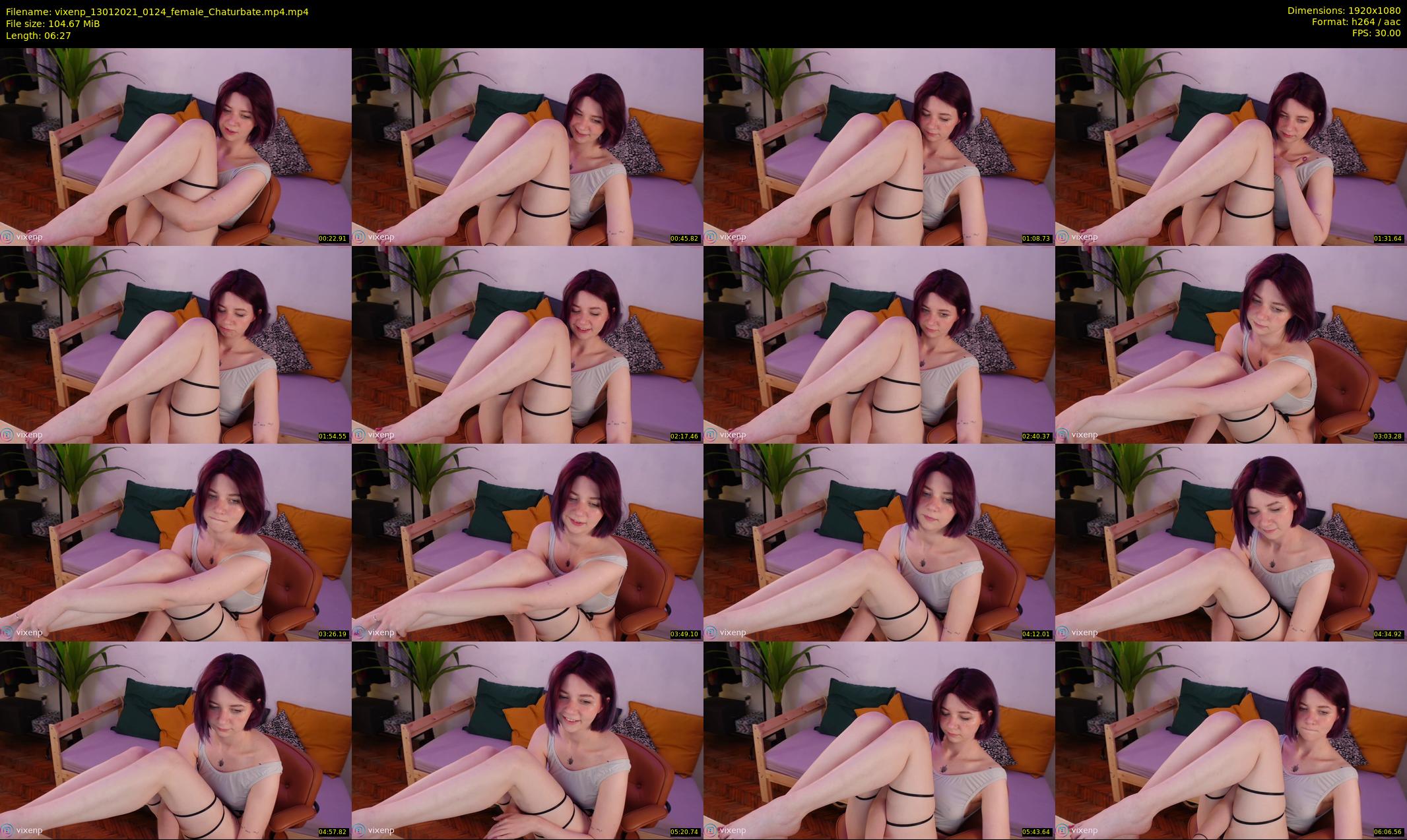 vixenp — 7 minute Chaturbate female cam show recording, 1080p, Jan 13, 2021