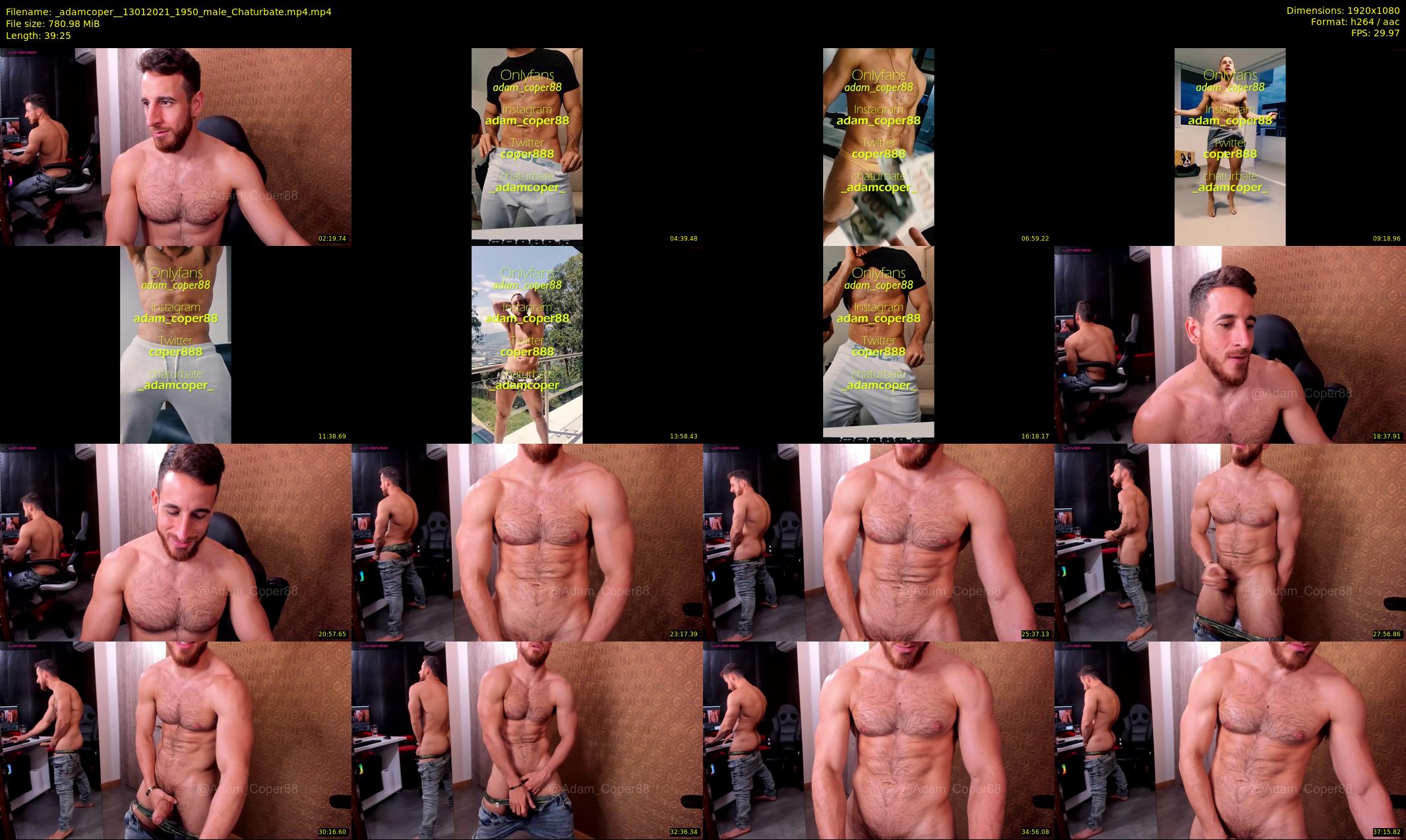 _adamcoper_ — 40 minute Chaturbate male cam show recording, 1080p, Jan 13, 2021