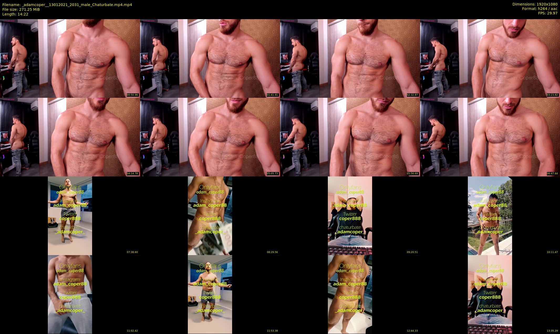 _adamcoper_ — 15 minute Chaturbate male cam show recording, 1080p, Jan 13, 2021