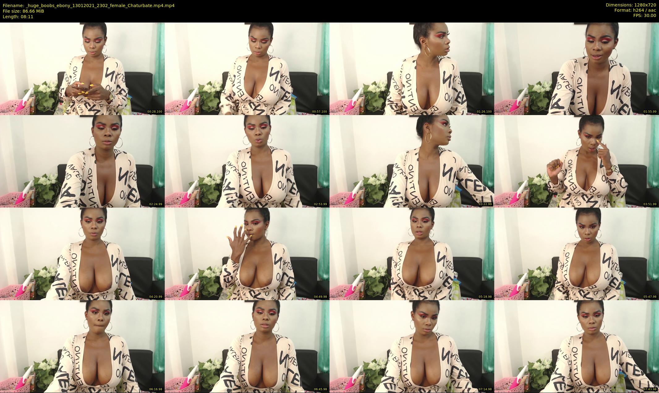 _huge_boobs_ebony — 9 minute Chaturbate female cam show recording, 720p, Jan 13, 2021