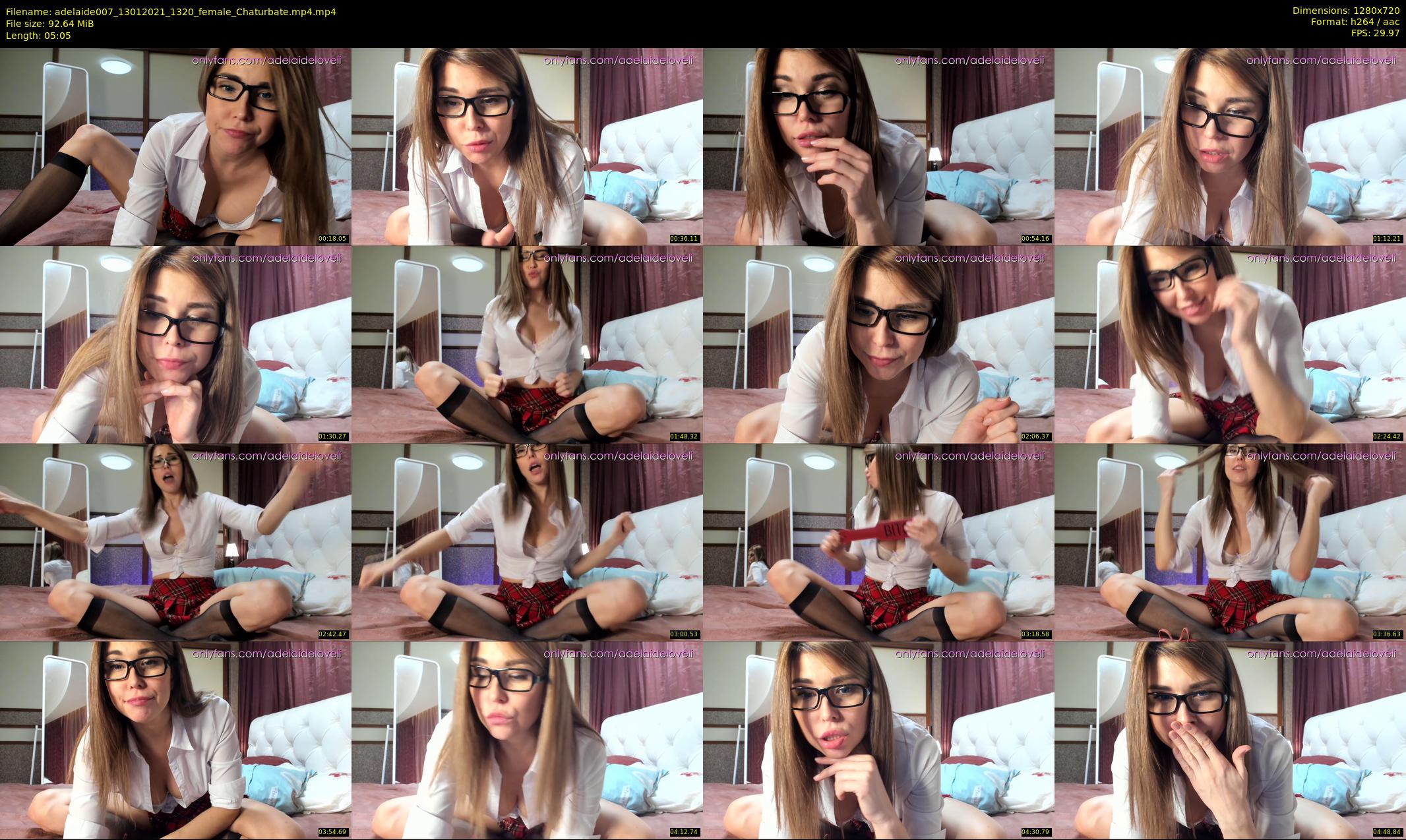 adelaide007 — 6 minute Chaturbate female cam show recording, 720p, Jan 13, 2021