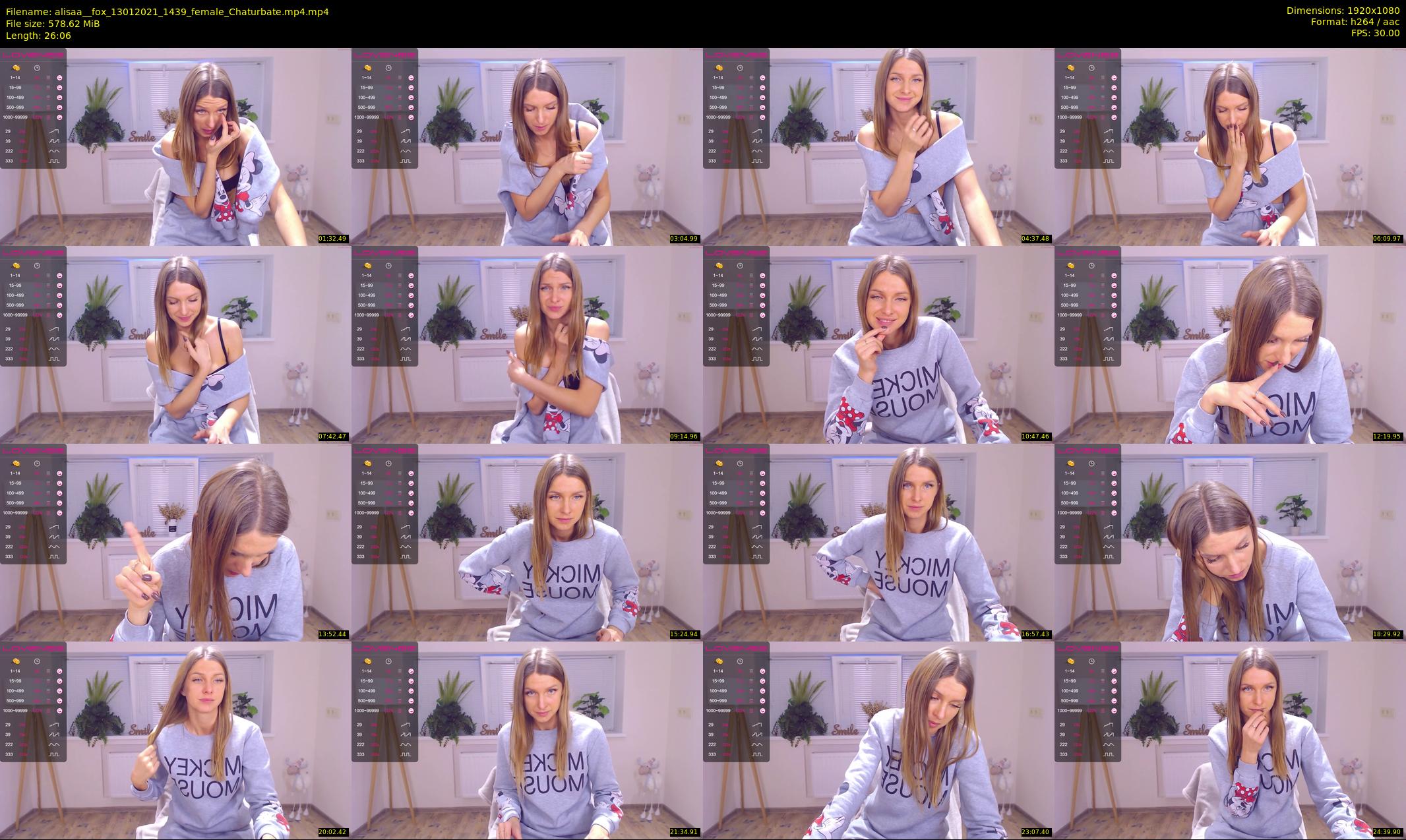 alisaa__fox — 27 minute Chaturbate female cam show recording, 1080p, Jan 13, 2021