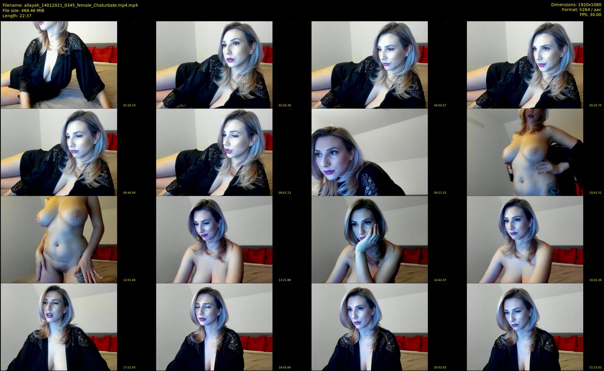 allayah — 23 minute Chaturbate female cam show recording, 1080p, Jan 14, 2021
