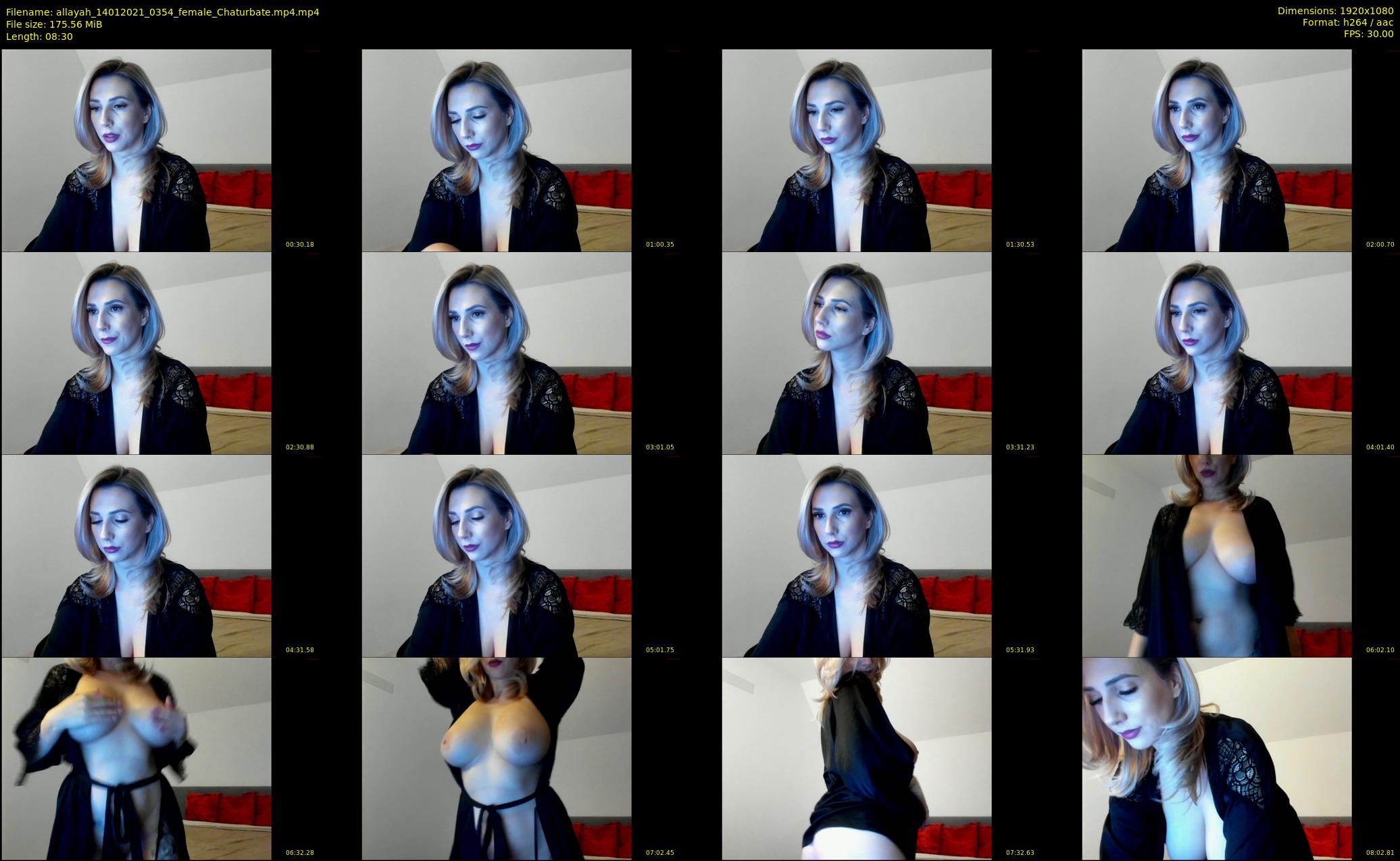 allayah — 9 minute Chaturbate female cam show recording, 1080p, Jan 14, 2021