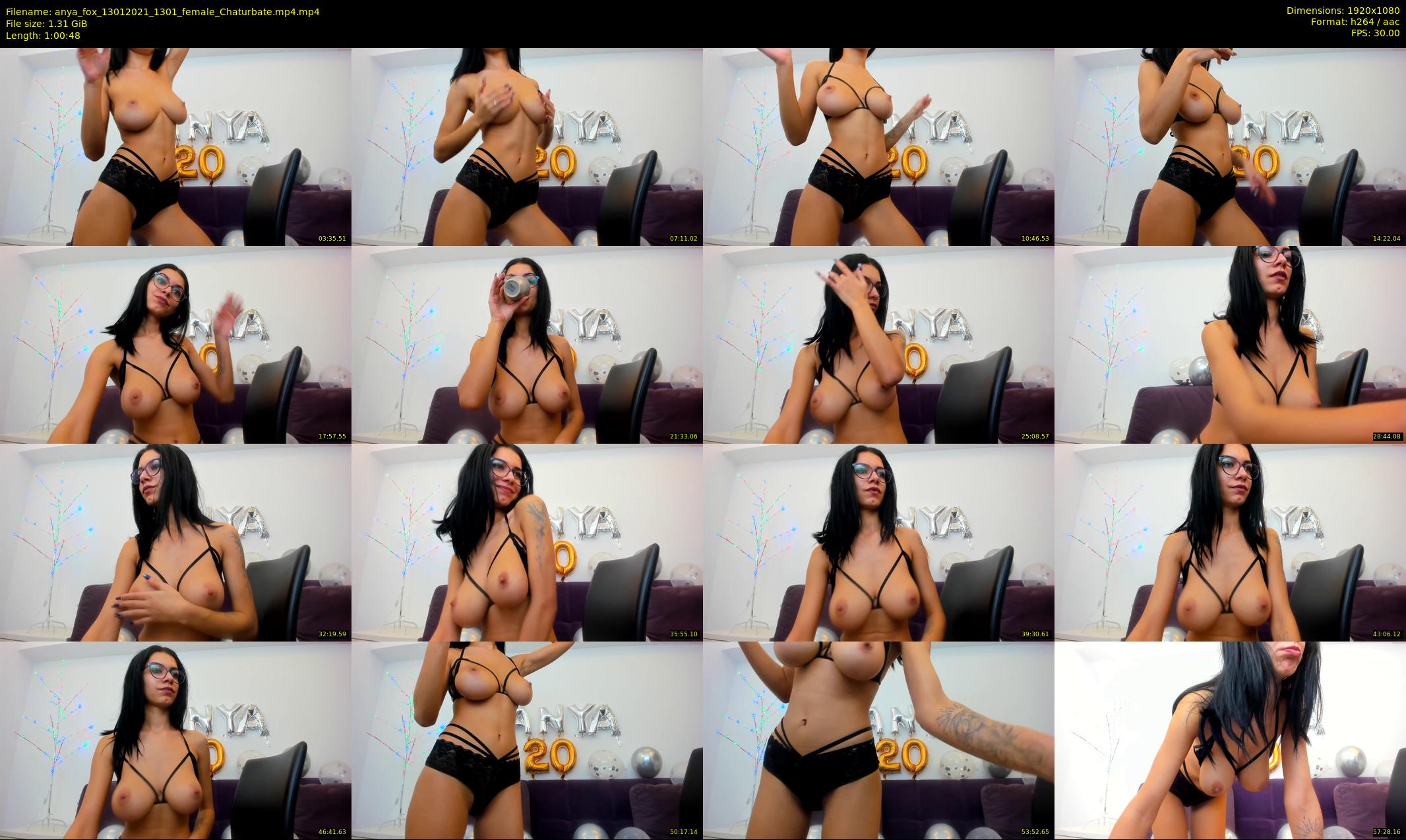 anya_fox — 61 minute Chaturbate female cam show recording, 1080p, Jan 13, 2021