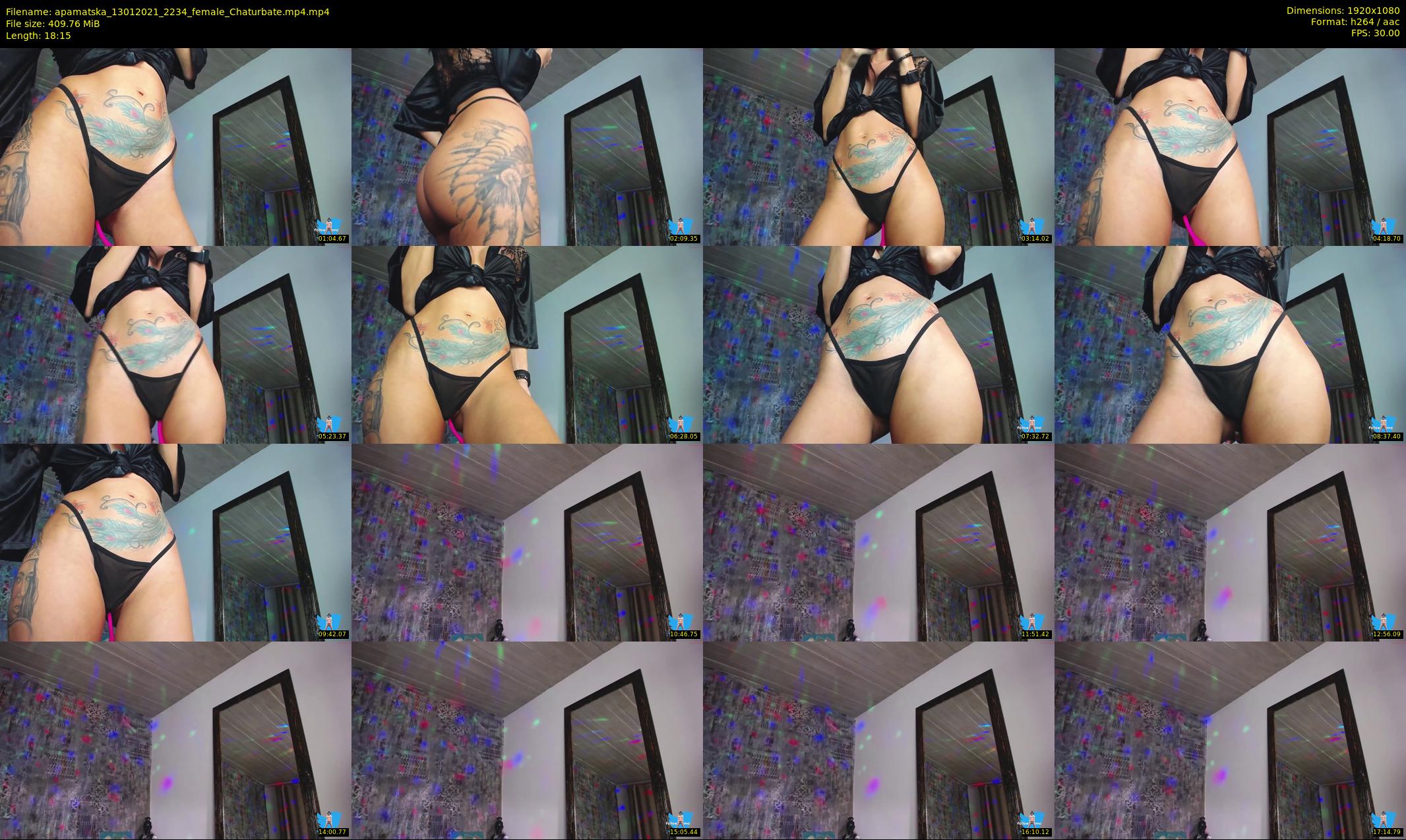 apamatska — 19 minute Chaturbate female cam show recording, 1080p, Jan 13, 2021