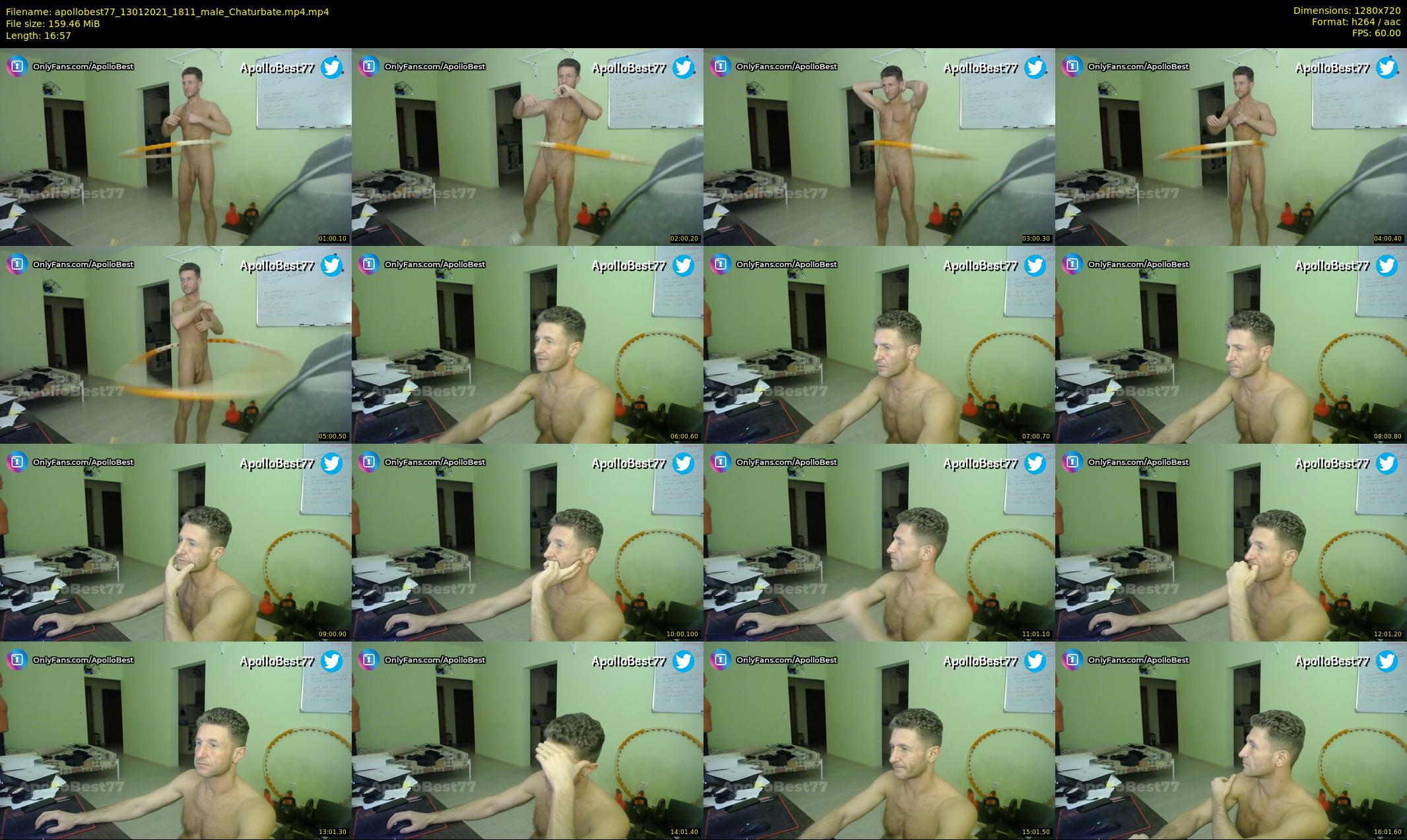 apollobest77 — 17 minute Chaturbate male cam show recording, 720p, Jan 13, 2021