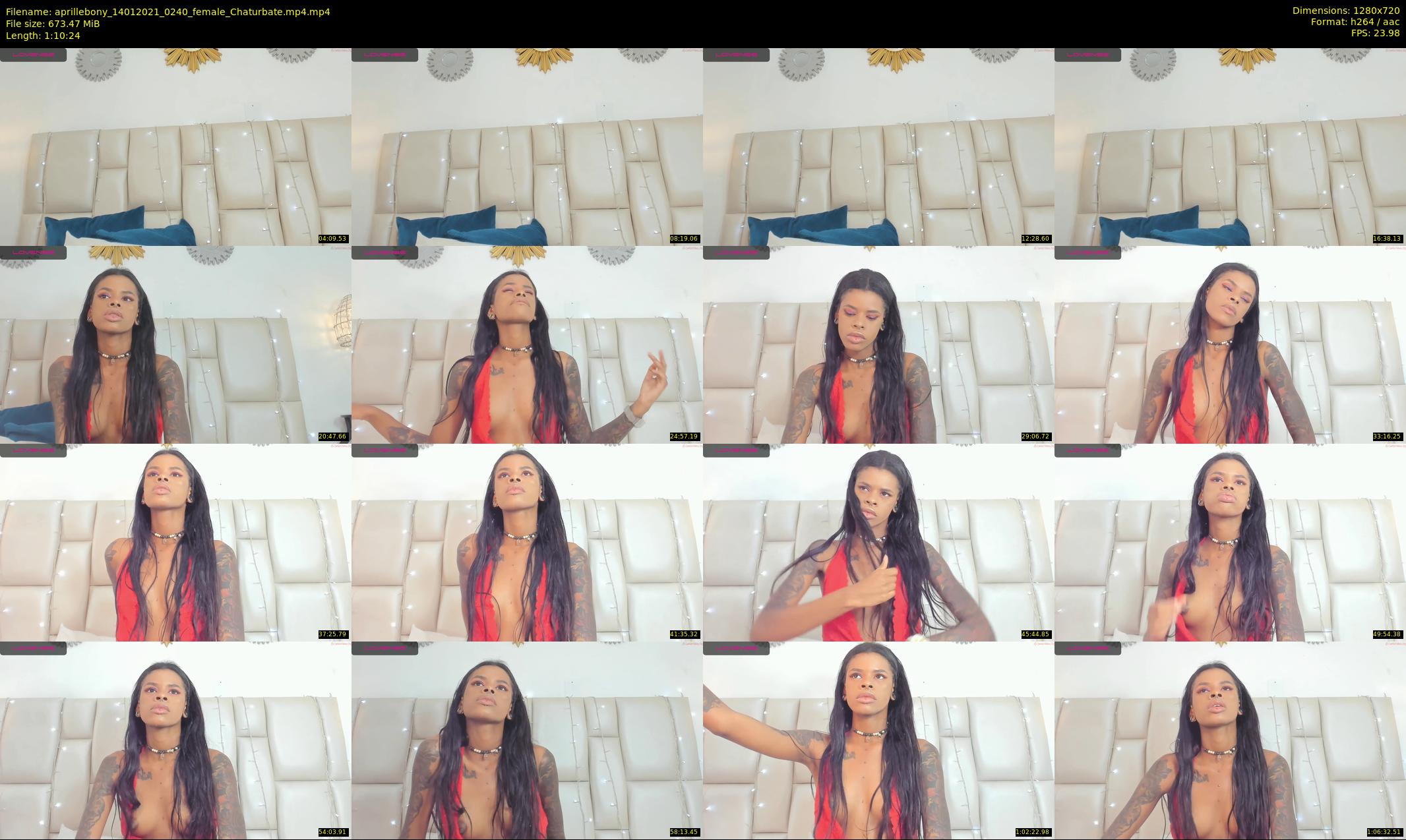 aprillebony — 71 minute Chaturbate female cam show recording, 720p, Jan 14, 2021
