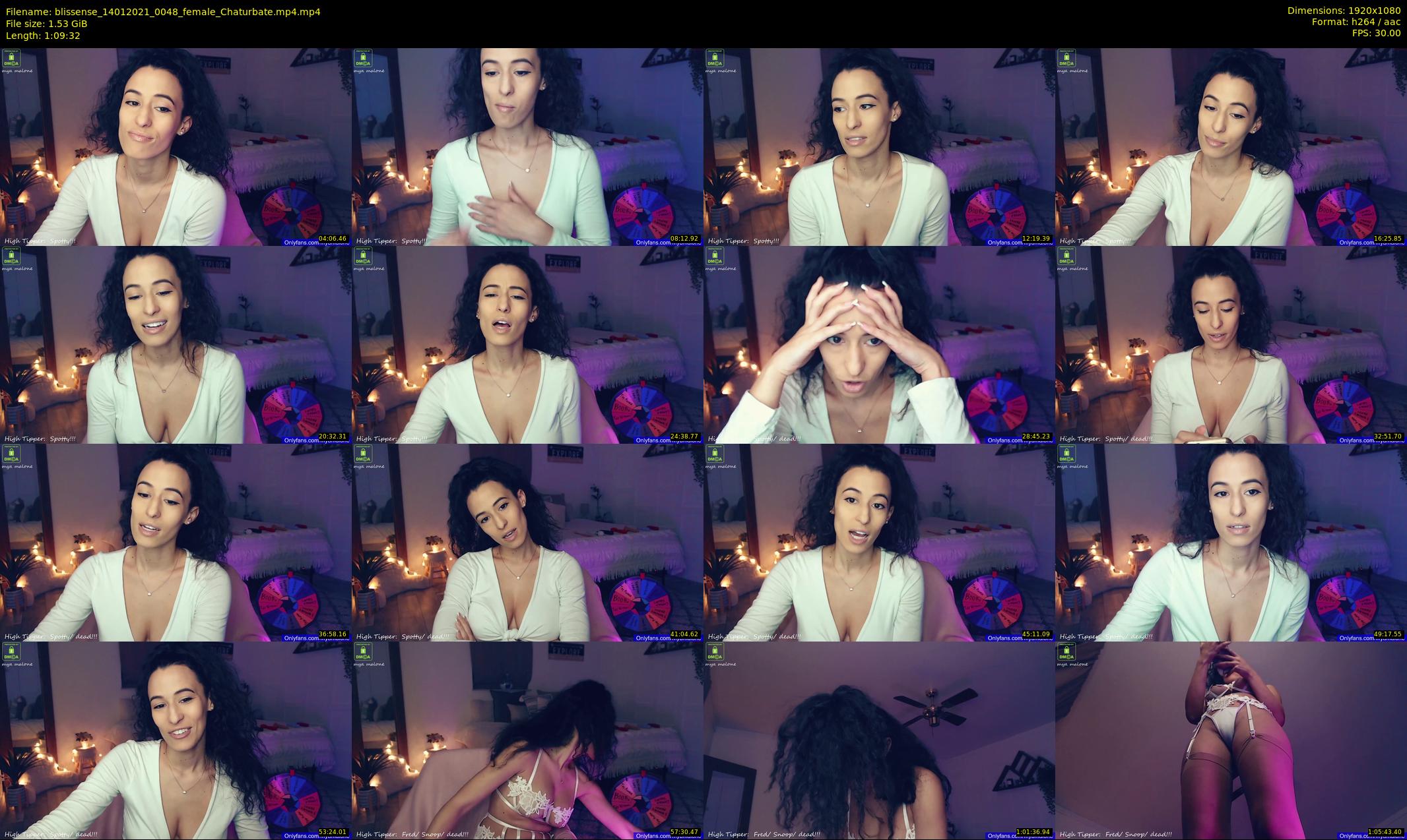 blissense — 70 minute Chaturbate female cam show recording, 1080p, Jan 14, 2021