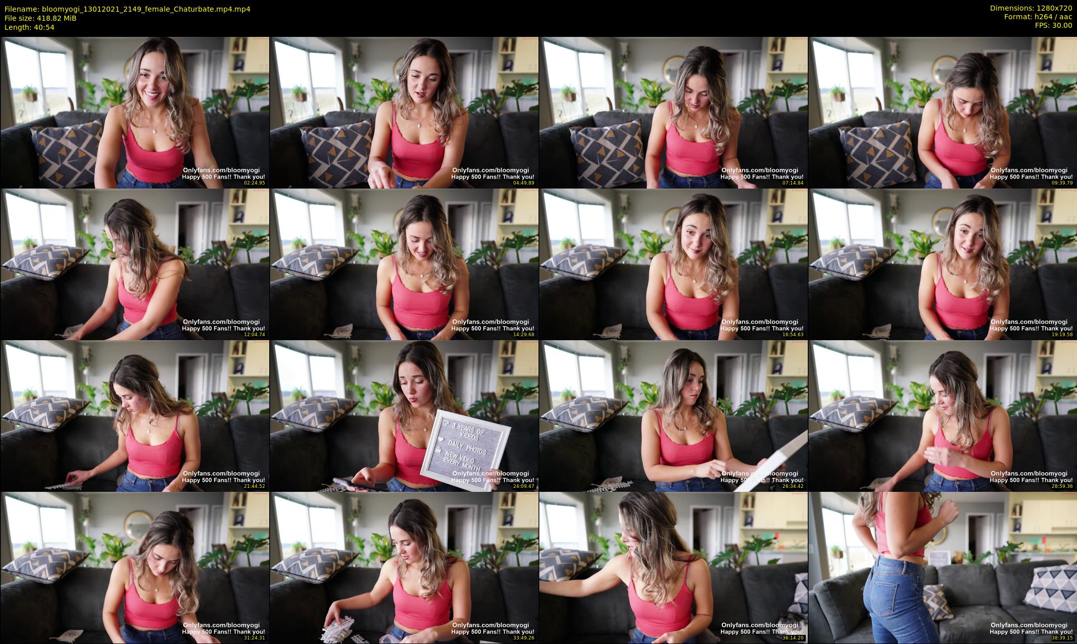bloomyogi — 41 minute Chaturbate female cam show recording, 720p, Jan 13, 2021