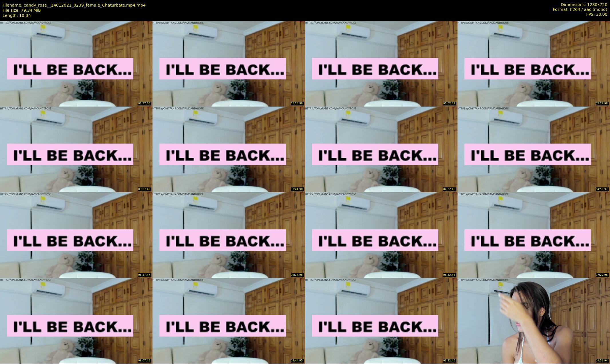 candy_rose_ — 11 minute Chaturbate female cam show recording, 720p, Jan 14, 2021