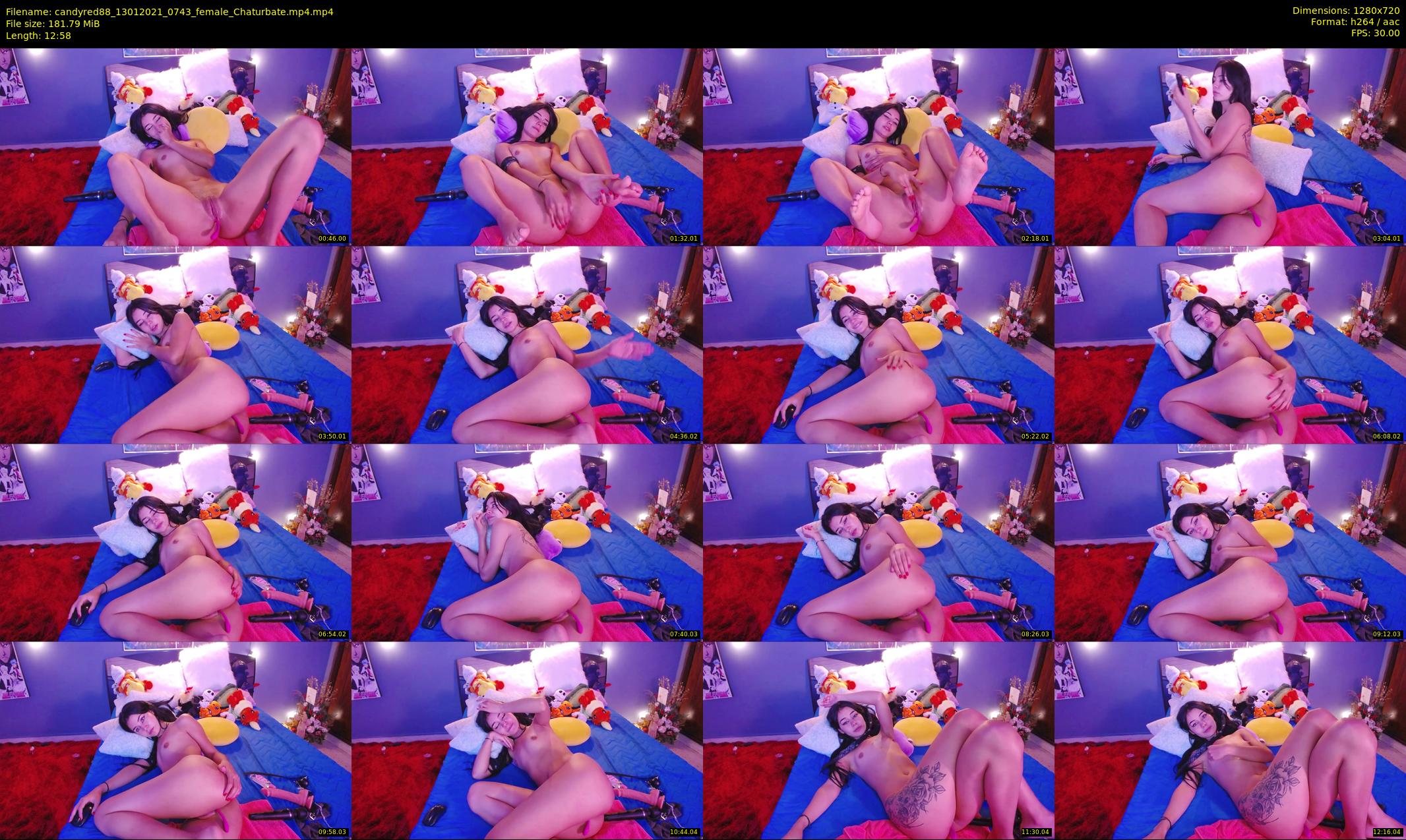 candyred88 — 13 minute Chaturbate female cam show recording, 720p, Jan 13, 2021