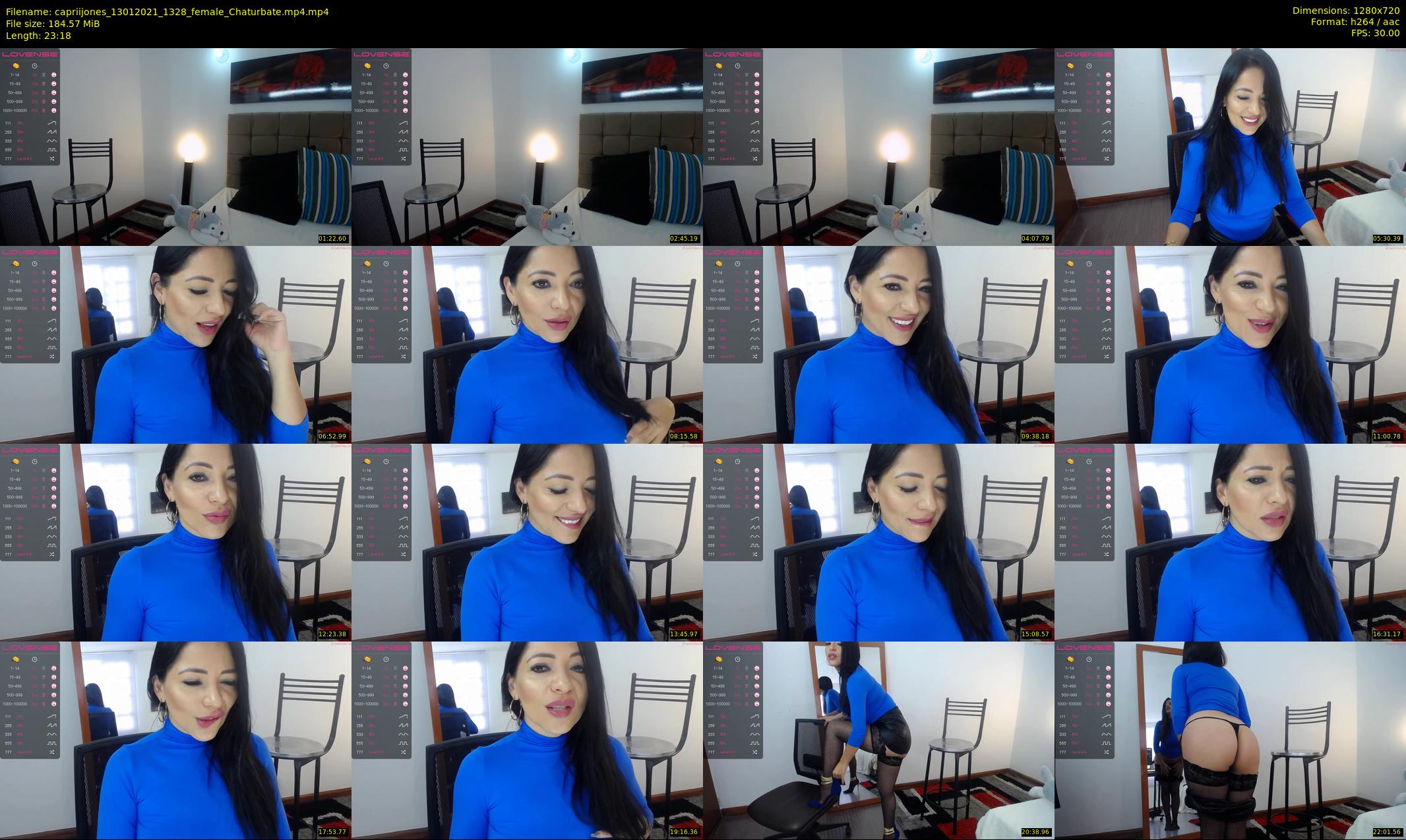 capriijones — 24 minute Chaturbate female cam show recording, 720p, Jan 13, 2021