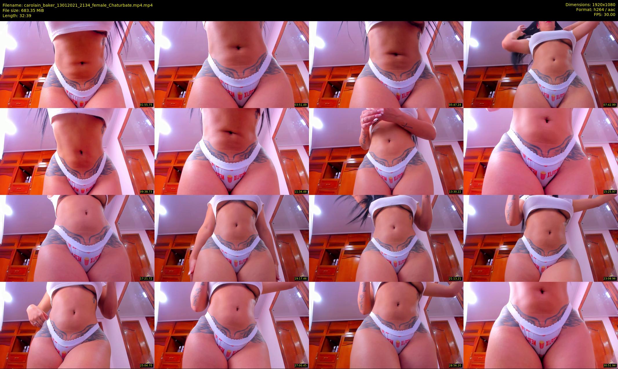 carolain_baker — 33 minute Chaturbate female cam show recording, 1080p, Jan 13, 2021