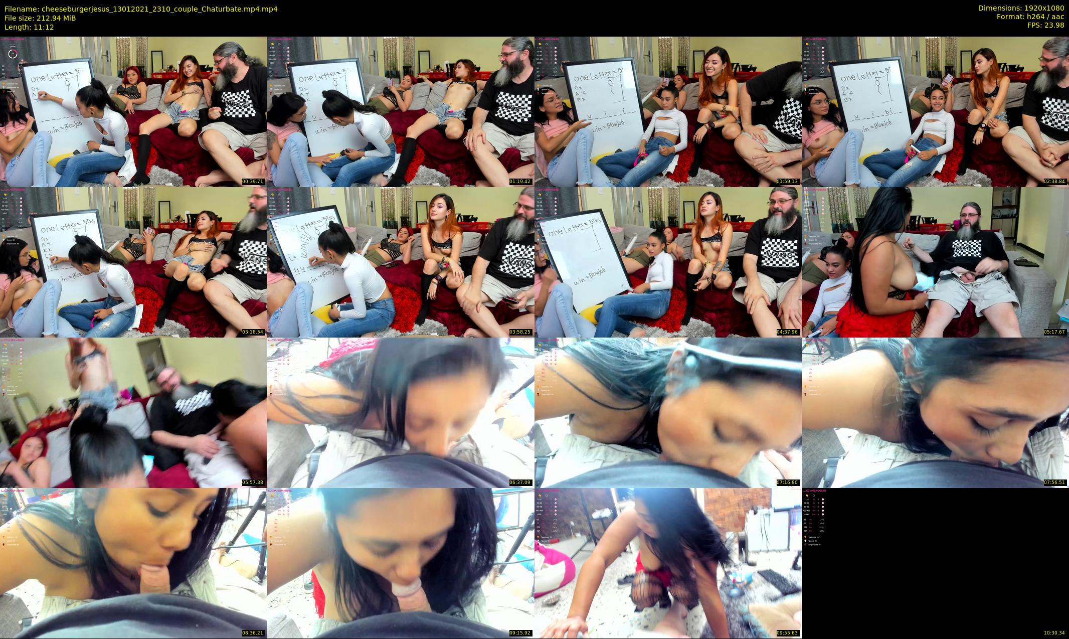 cheeseburgerjesus — 12 minute Chaturbate couple cam show recording, 1080p, Jan 13, 2021