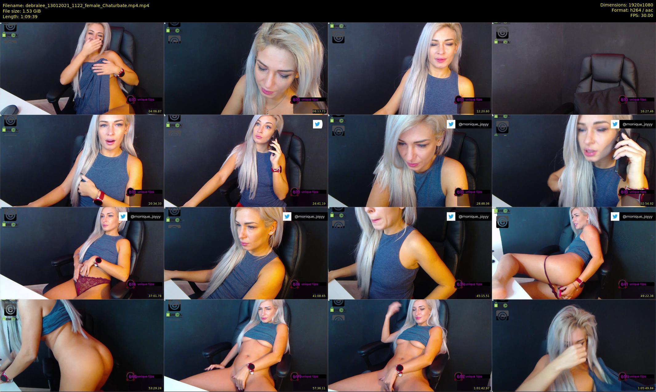 debralee — 70 minute Chaturbate female cam show recording, 1080p, Jan 13, 2021