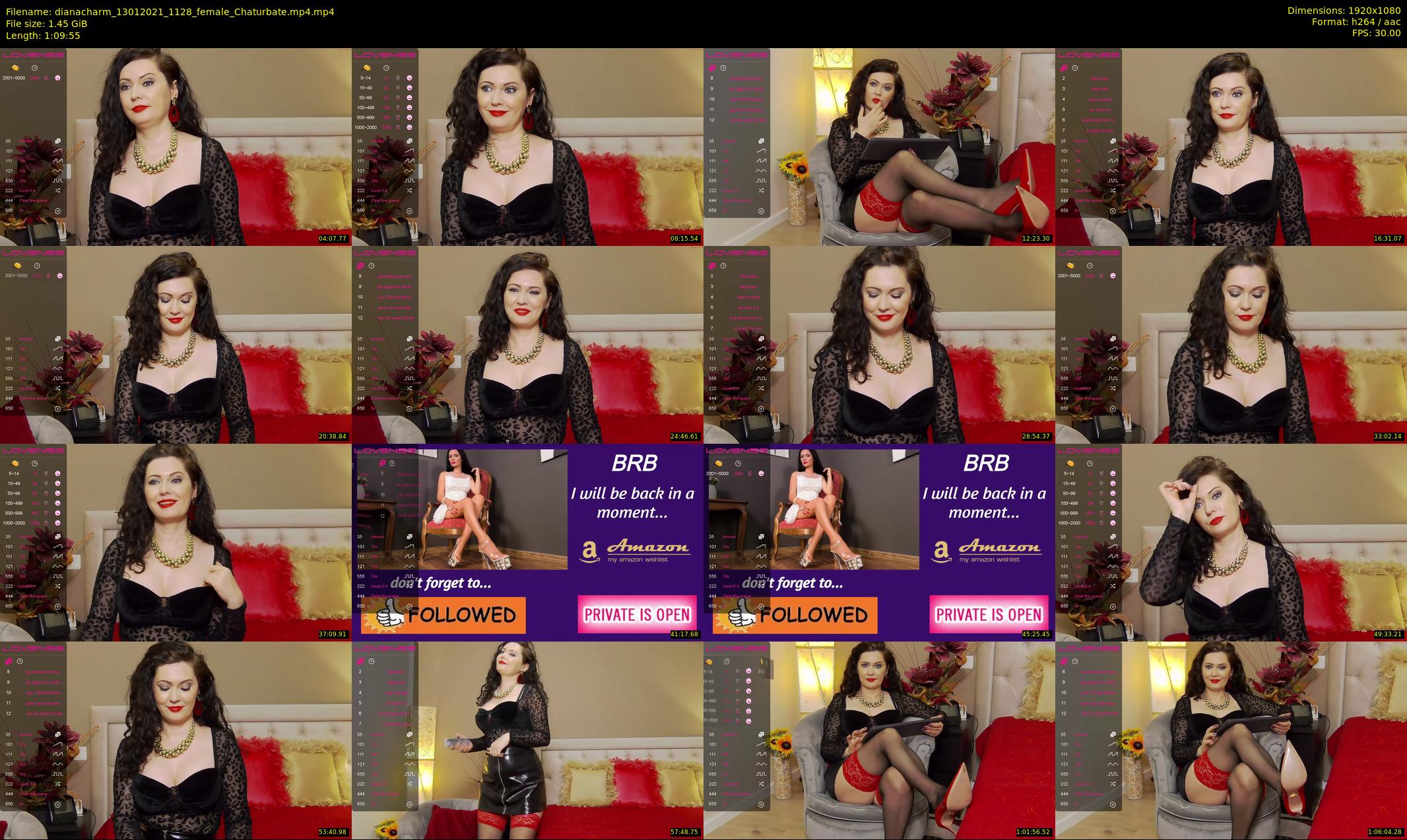 dianacharm — 70 minute Chaturbate female cam show recording, 1080p, Jan 13, 2021