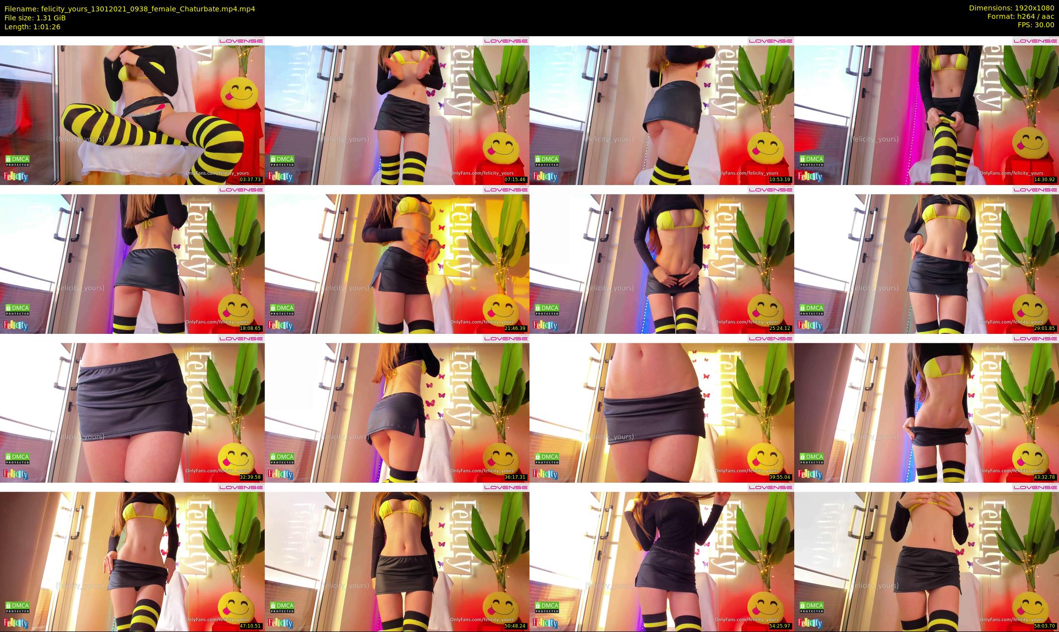 felicity_yours — 62 minute Chaturbate female cam show recording, 1080p, Jan 13, 2021