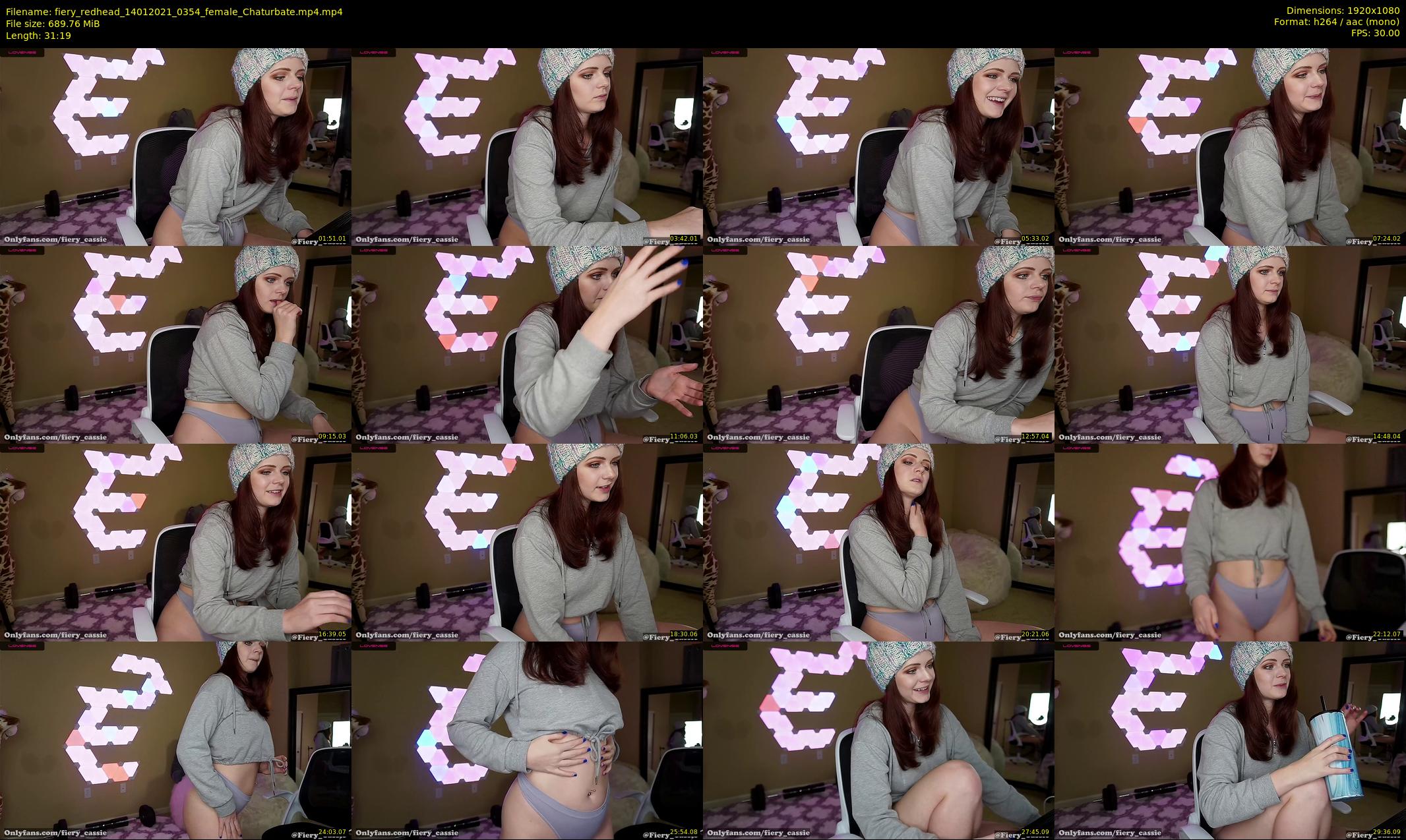 fiery_redhead — 32 minute Chaturbate female cam show recording, 1080p, Jan 14, 2021