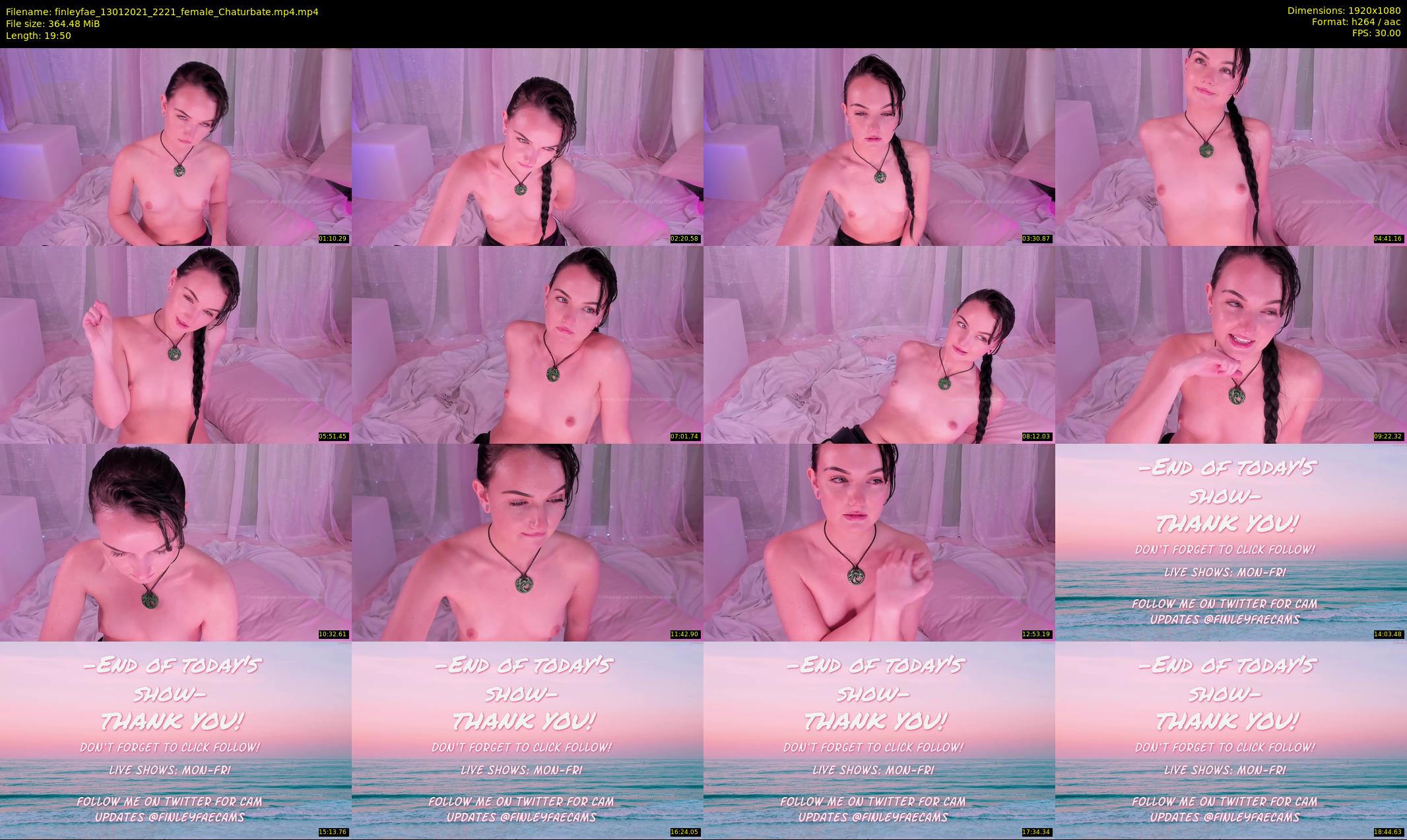 finleyfae — 20 minute Chaturbate female cam show recording, 1080p, Jan 13, 2021