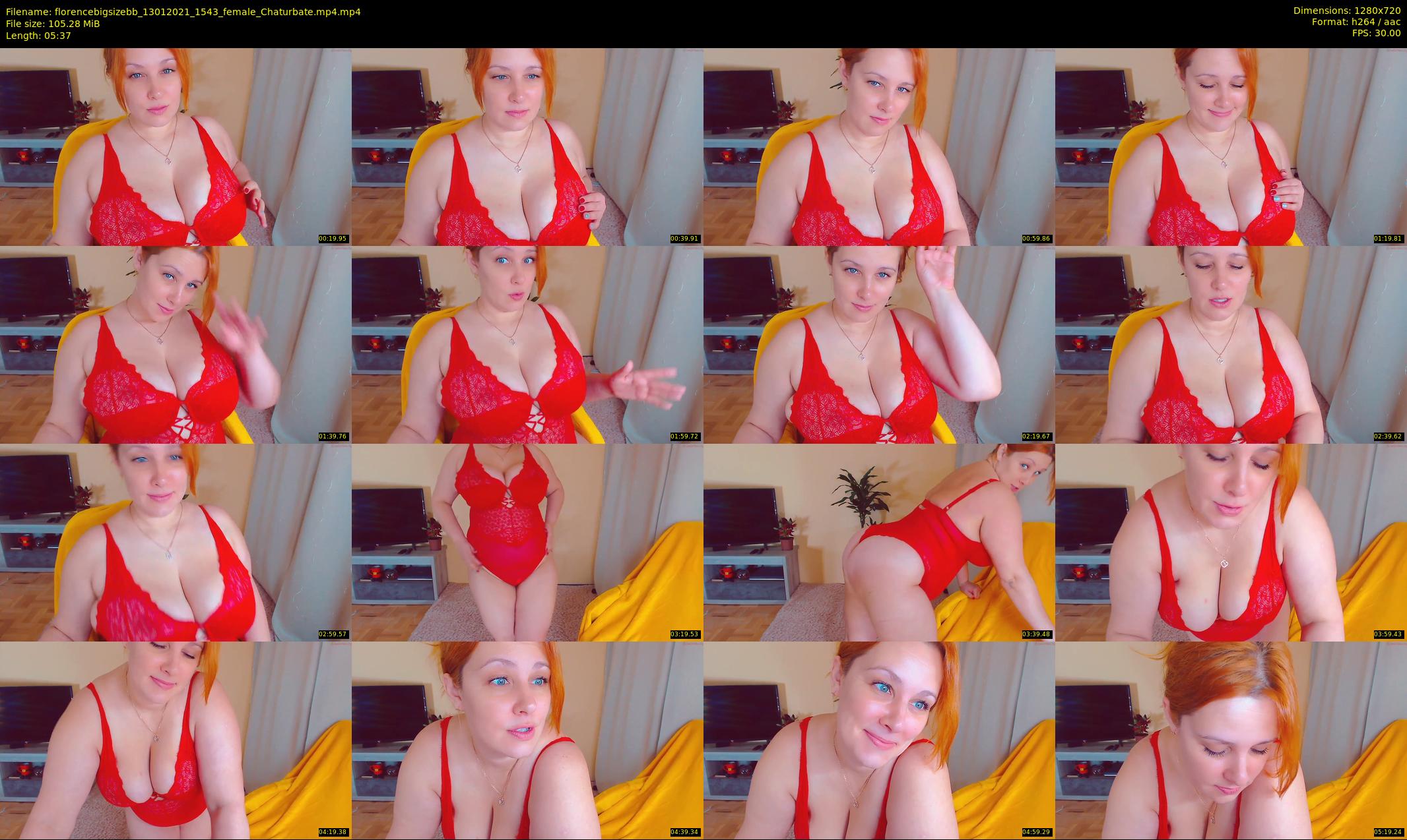 florencebigsizebb — 6 minute Chaturbate female cam show recording, 720p, Jan 13, 2021