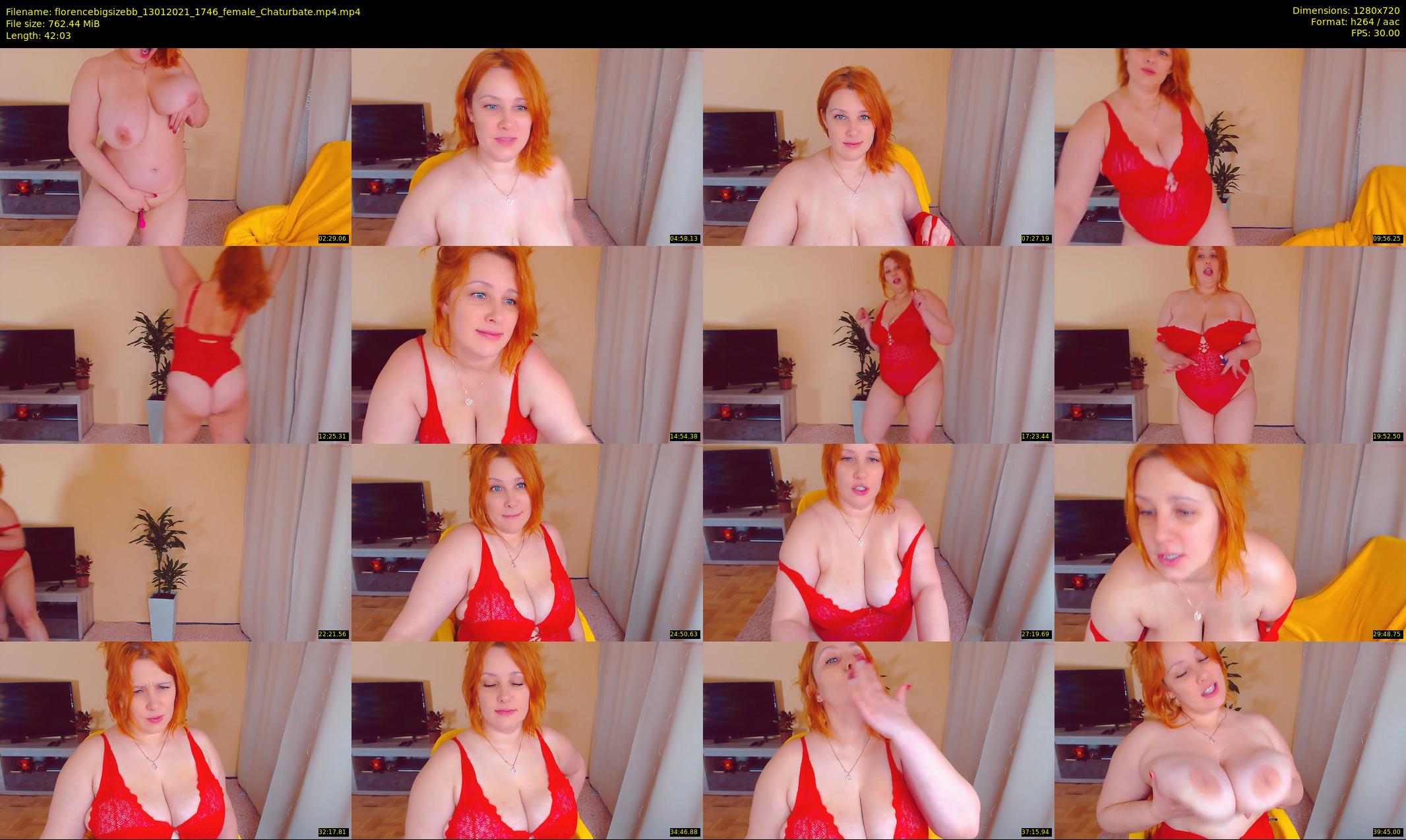 florencebigsizebb — 43 minute Chaturbate female cam show recording, 720p, Jan 13, 2021