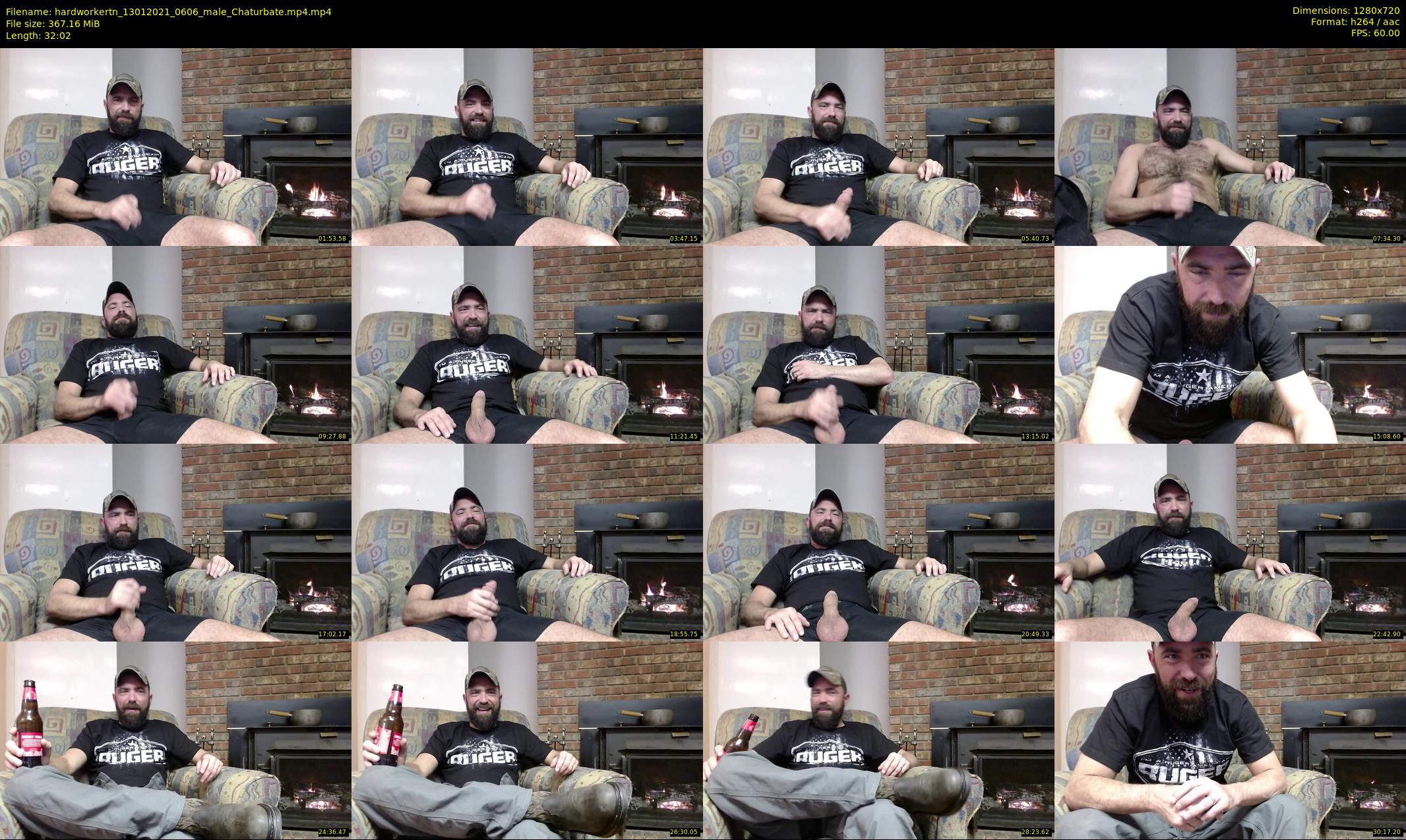 hardworkertn — 33 minute Chaturbate male cam show recording, 720p, Jan 13, 2021