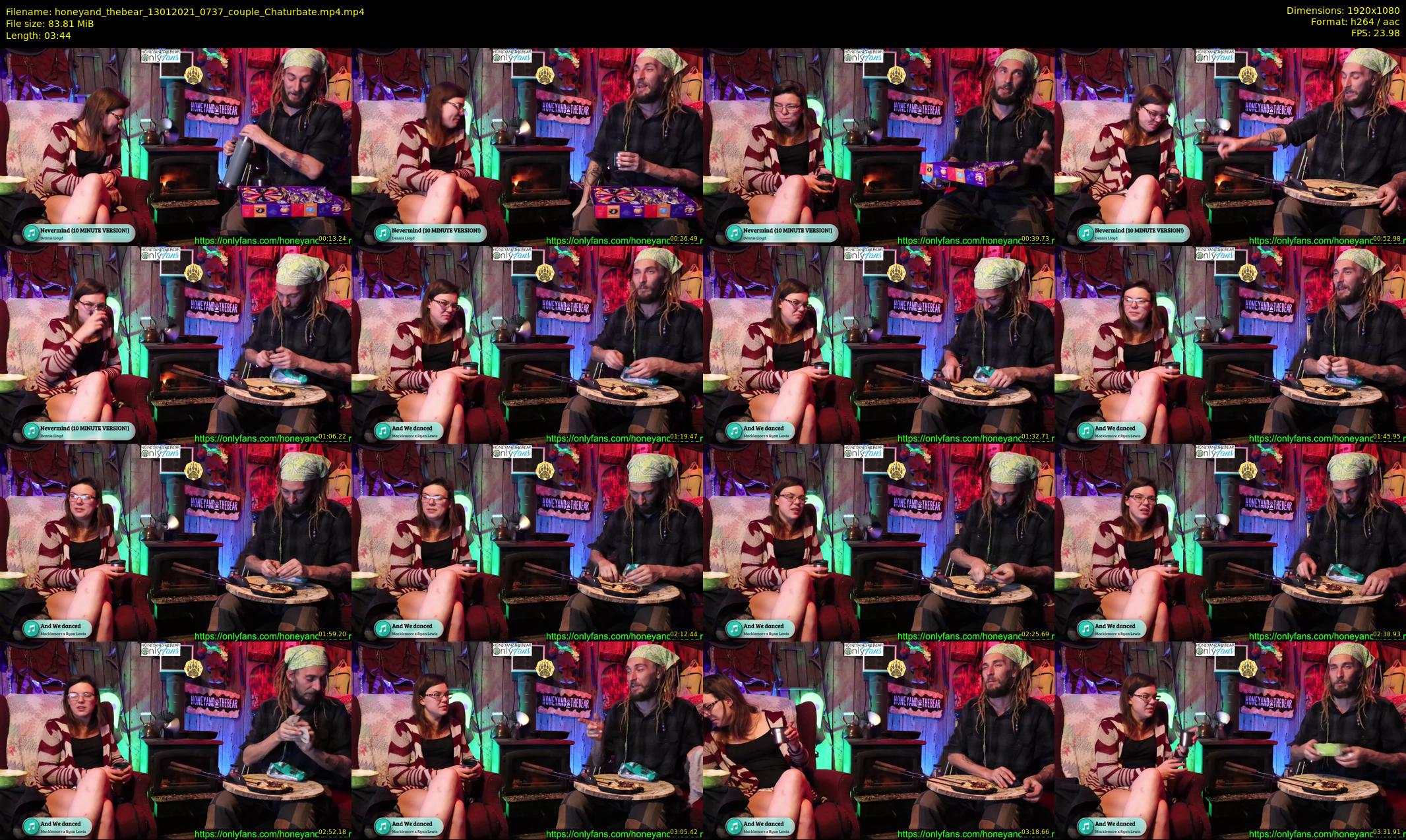 honeyand_thebear — 4 minute Chaturbate couple cam show recording, 1080p, Jan 13, 2021