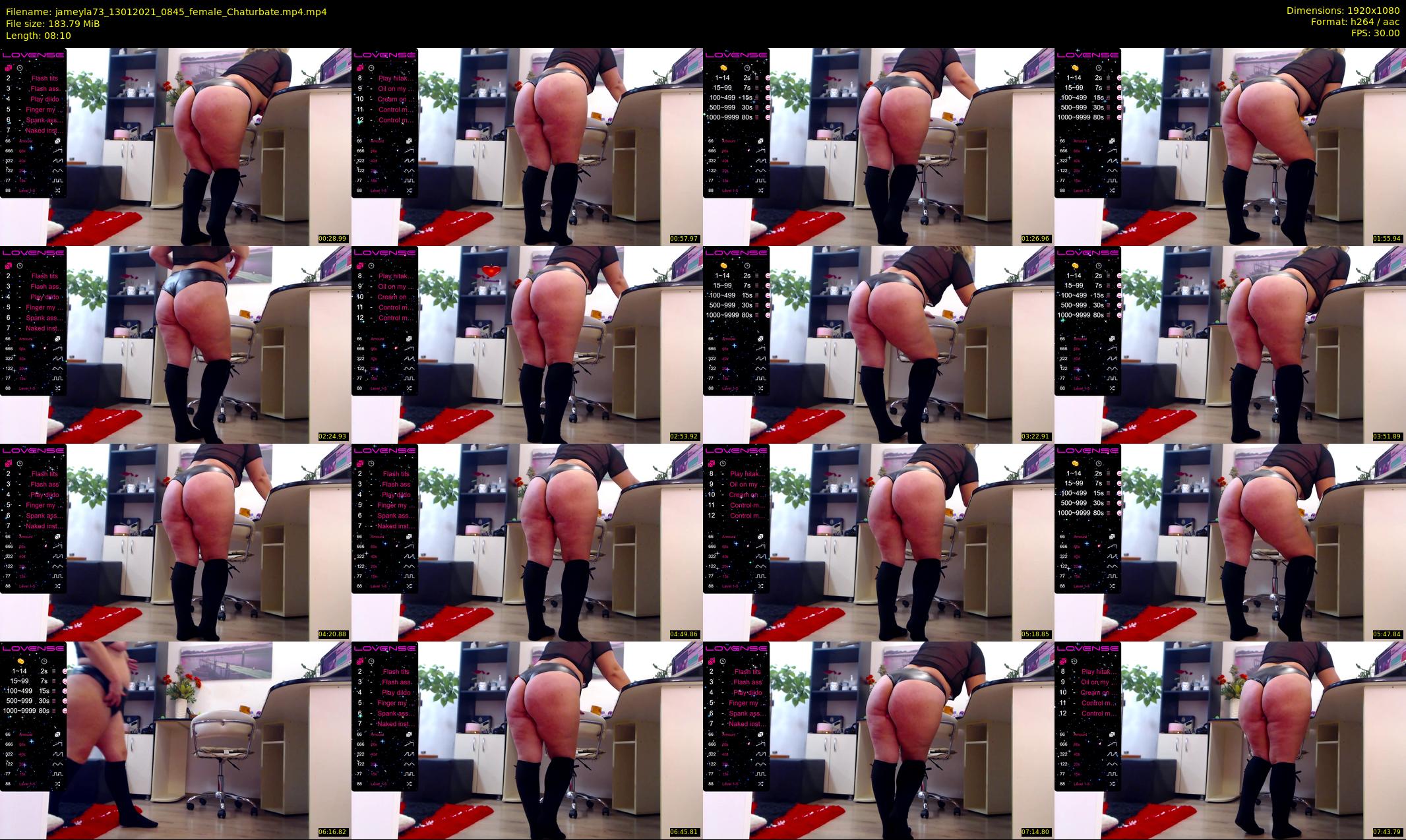 jameyla73 — 9 minute Chaturbate female cam show recording, 1080p, Jan 13, 2021