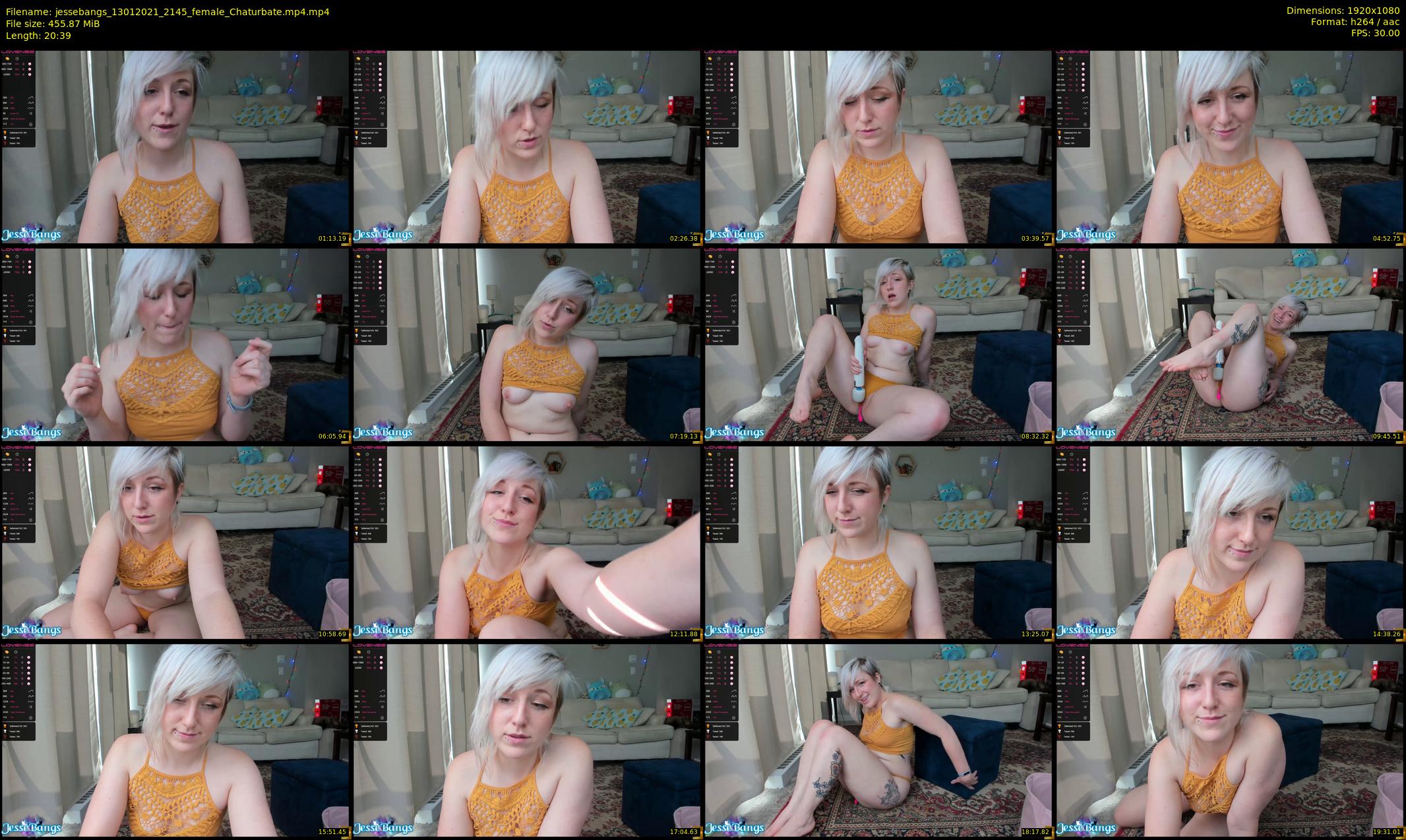 jessebangs — 21 minute Chaturbate female cam show recording, 1080p, Jan 13, 2021