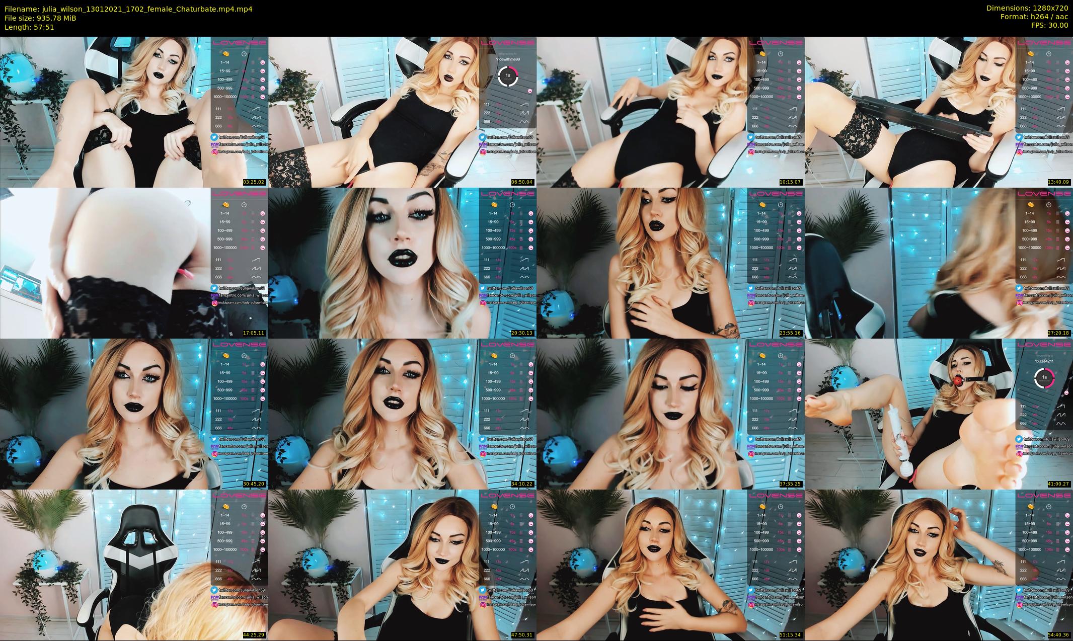 julia_wilson — 58 minute Chaturbate female cam show recording, 720p, Jan 13, 2021