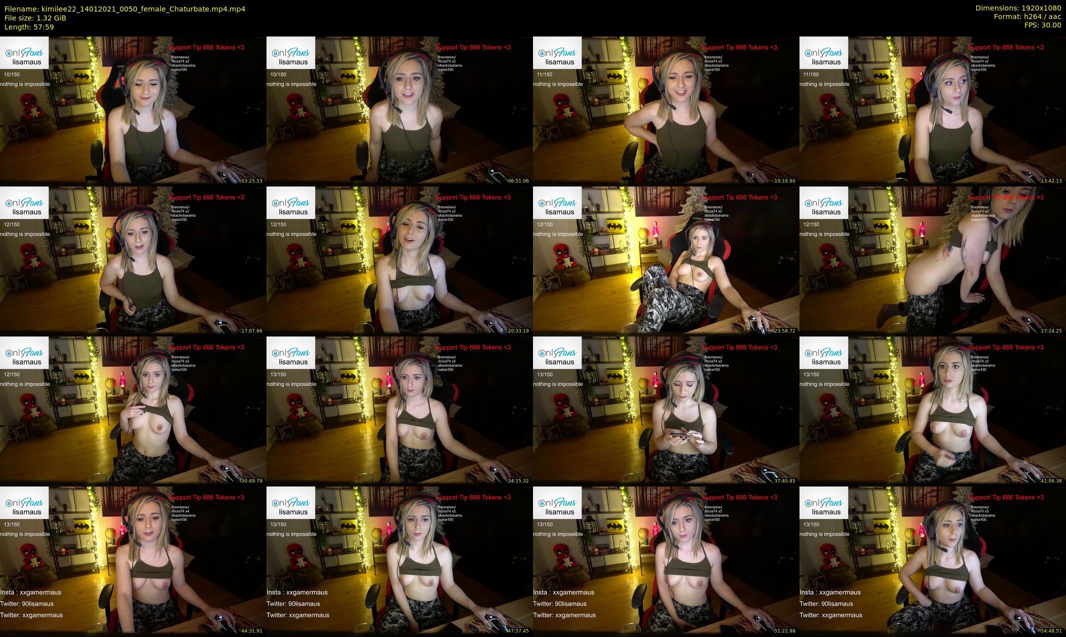 kimilee22 — 58 minute Chaturbate female cam show recording, 1080p, Jan 14, 2021