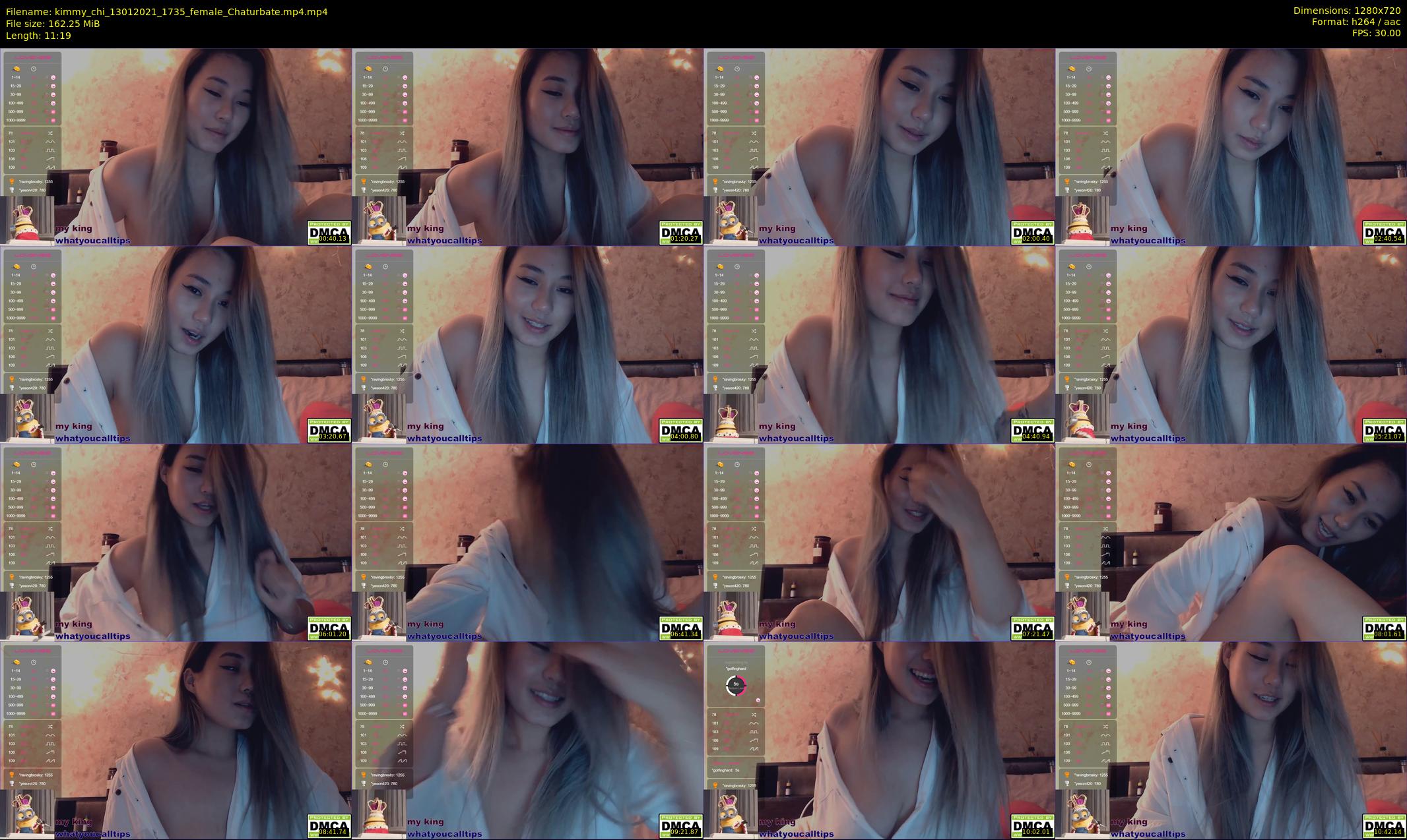 kimmy_chi — 12 minute Chaturbate female cam show recording, 720p, Jan 13, 2021