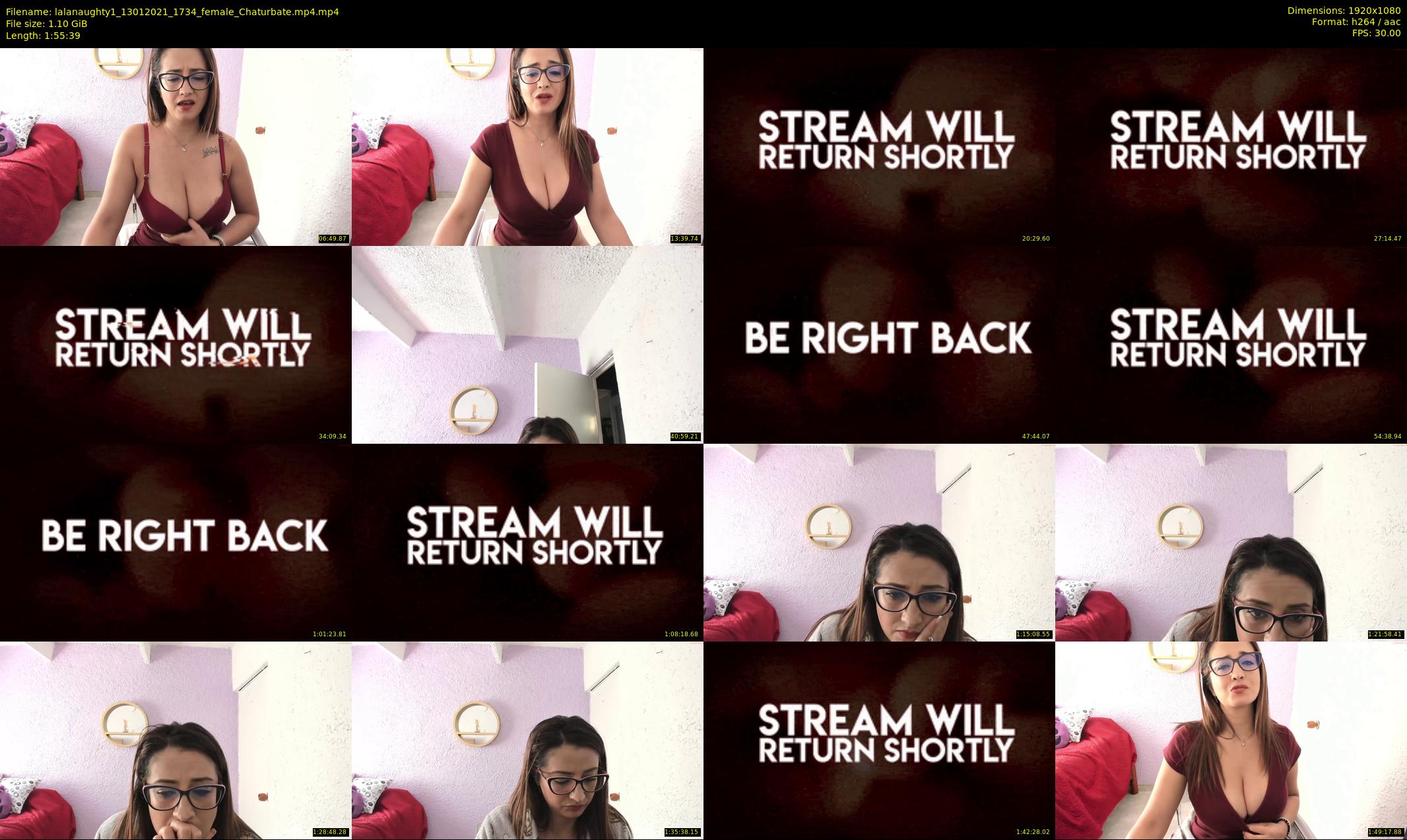 lalanaughty1 — 116 minute Chaturbate female cam show recording, 1080p, Jan 13, 2021