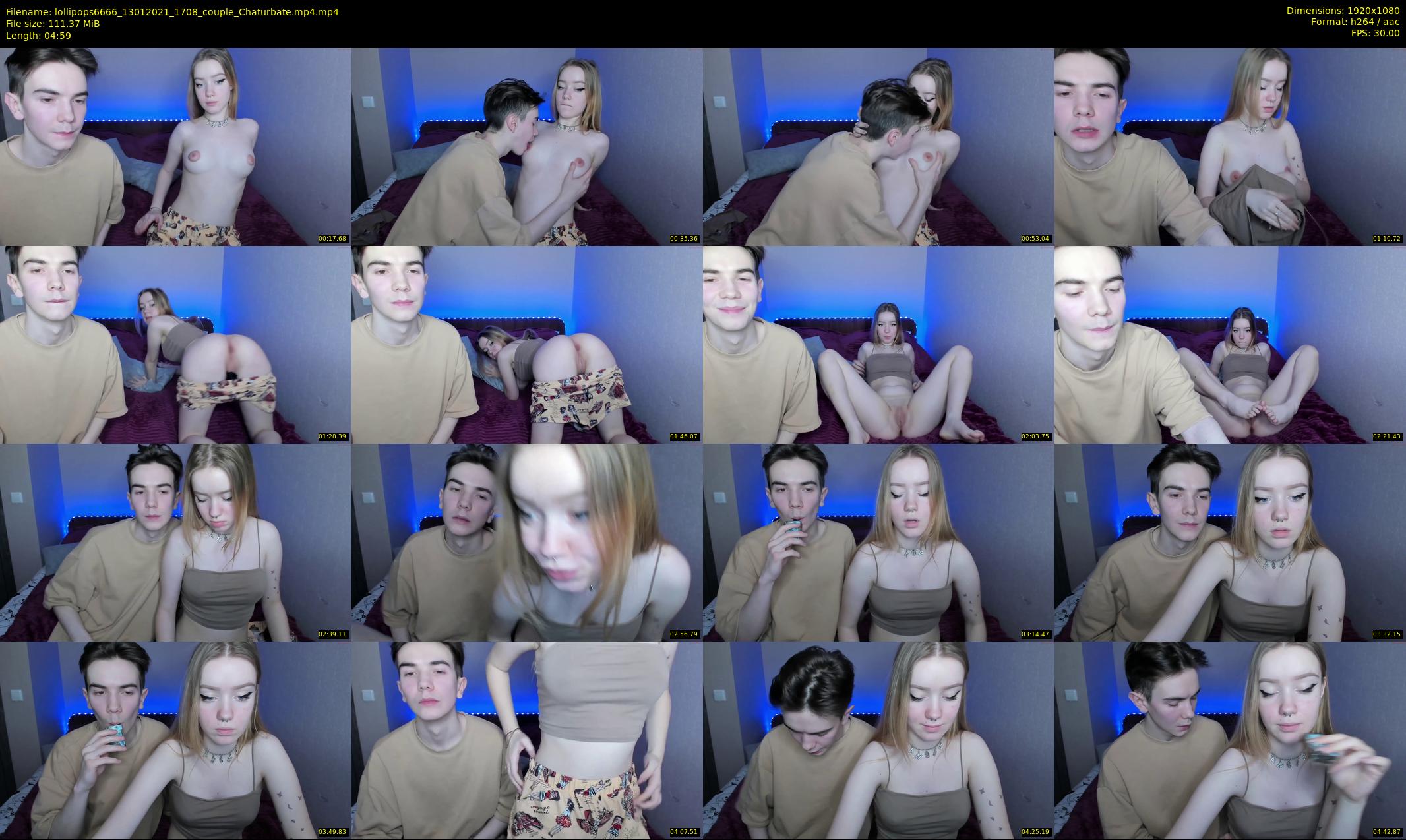 lollipops6666 — 5 minute Chaturbate couple cam show recording, 1080p, Jan 13, 2021