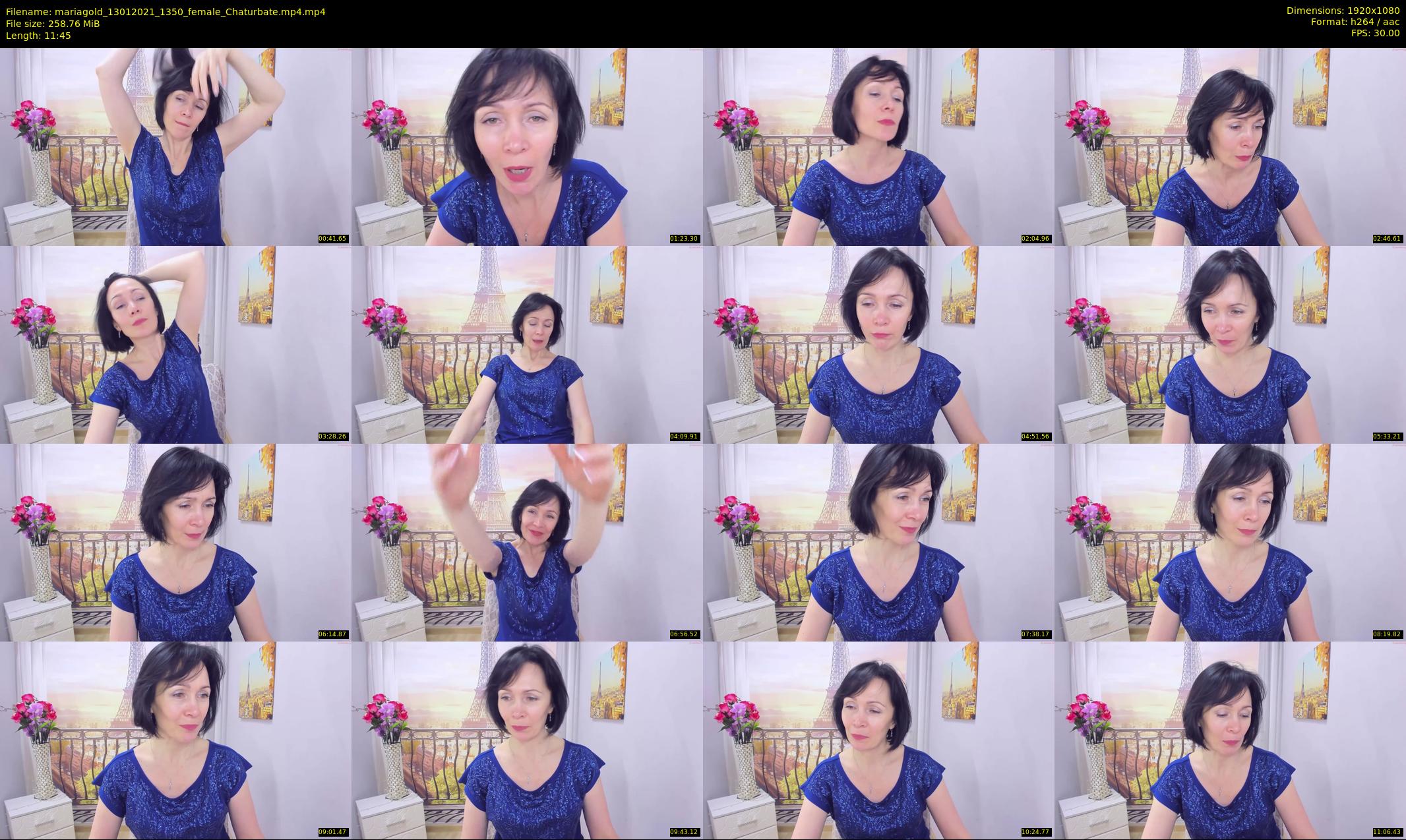mariagold — 12 minute Chaturbate female cam show recording, 1080p, Jan 13, 2021