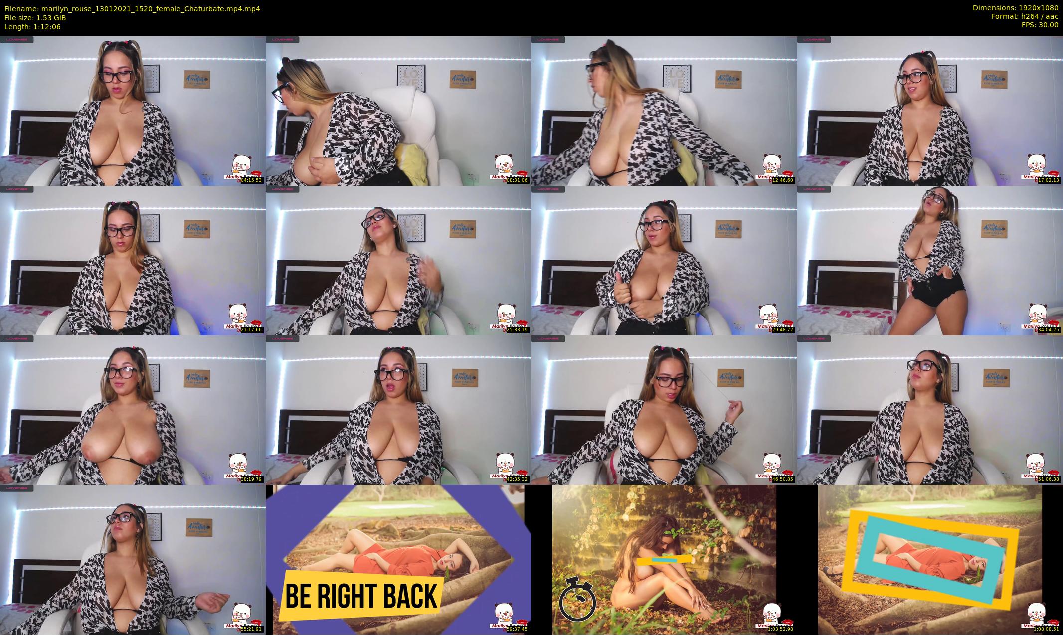 marilyn_rouse — 73 minute Chaturbate female cam show recording, 1080p, Jan 13, 2021