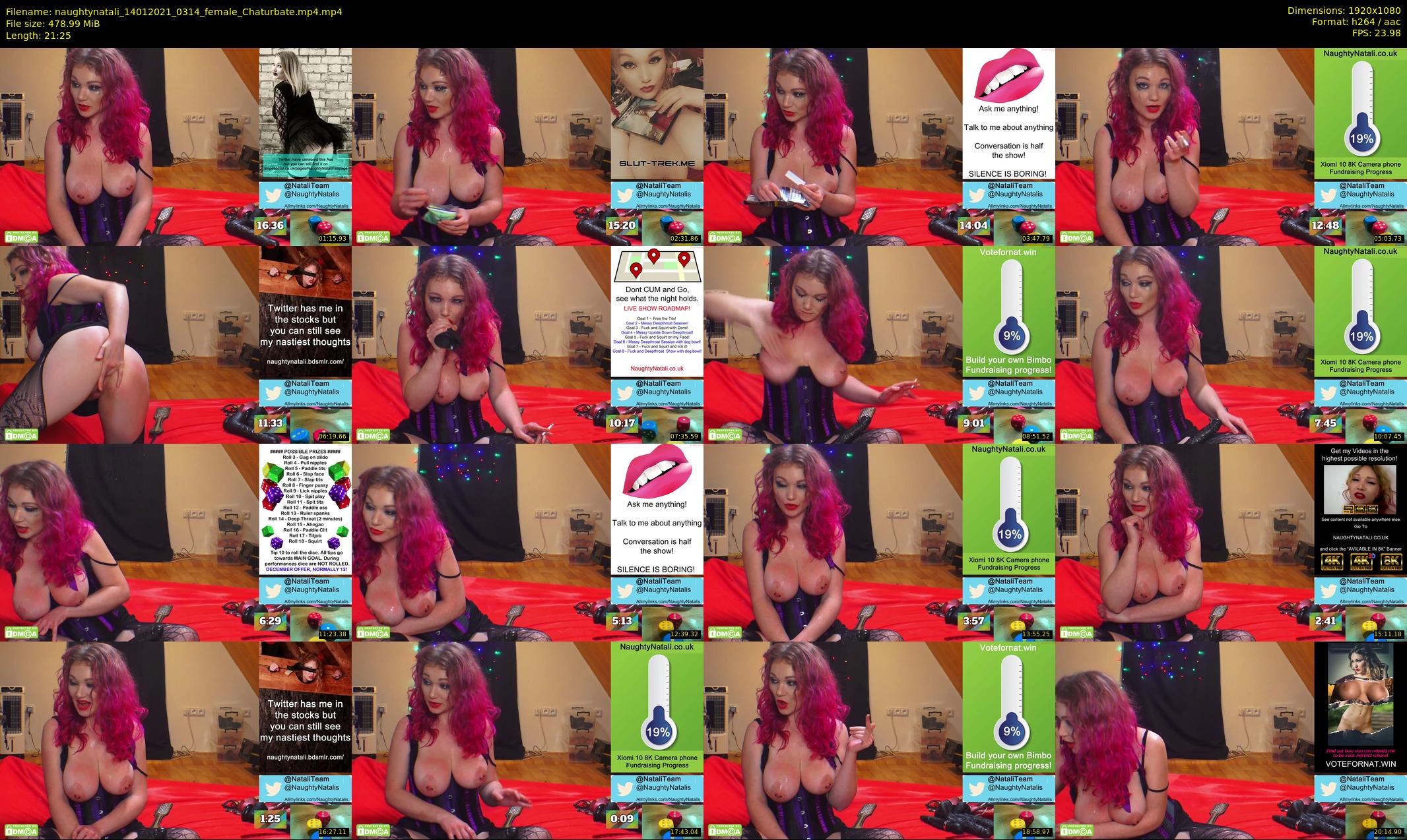 naughtynatali — 22 minute Chaturbate female cam show recording, 1080p, Jan 14, 2021