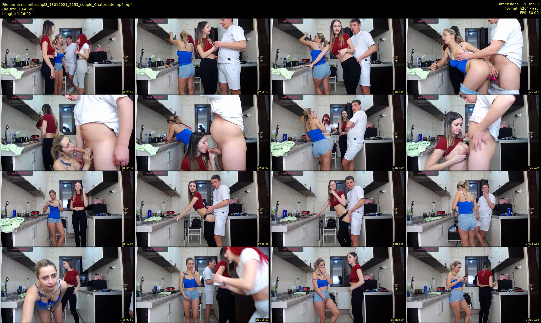 nolimitscoupl3 — 87 minute Chaturbate couple cam show recording, 720p, Jan 13, 2021