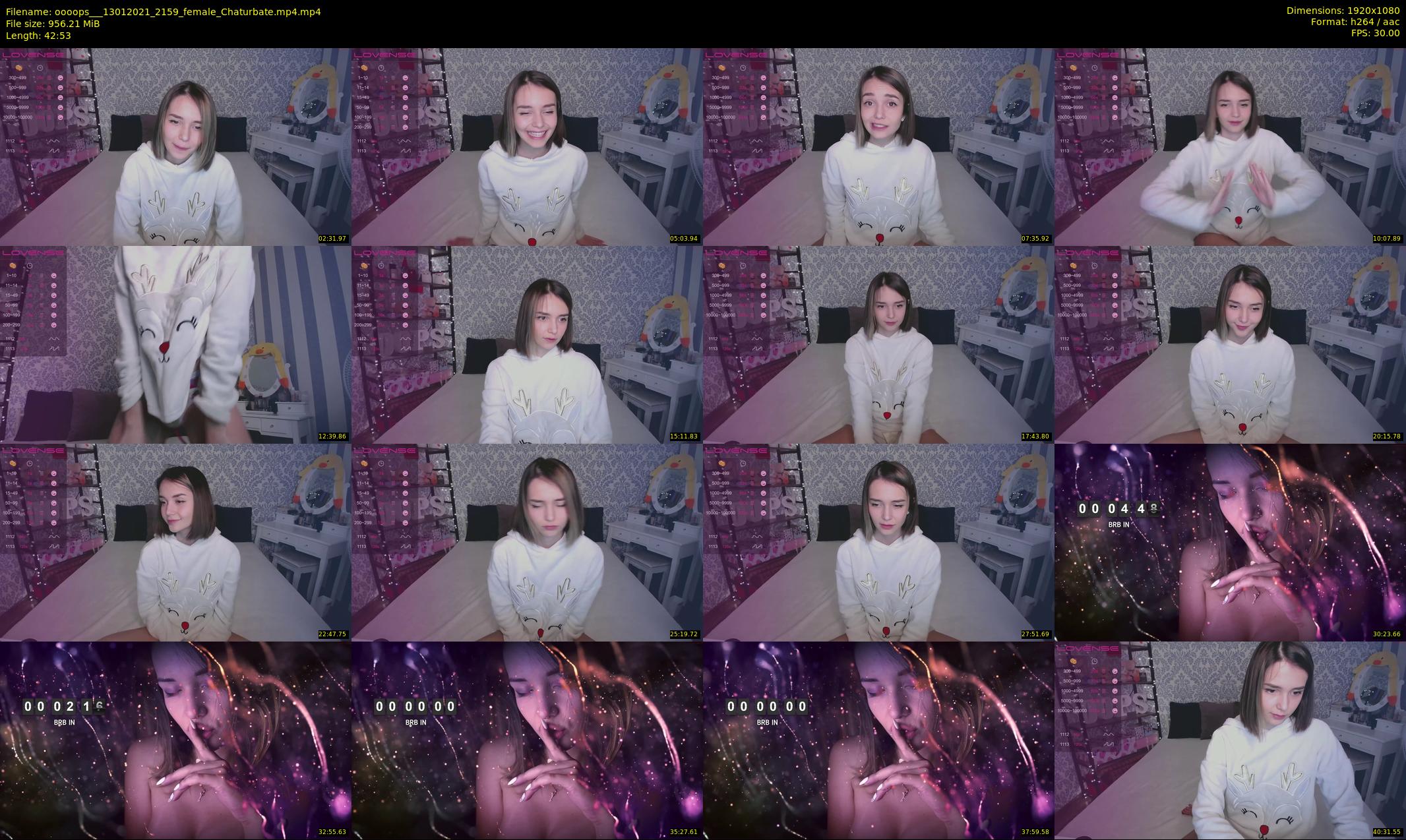 oooops__ — 43 minute Chaturbate female cam show recording, 1080p, Jan 13, 2021