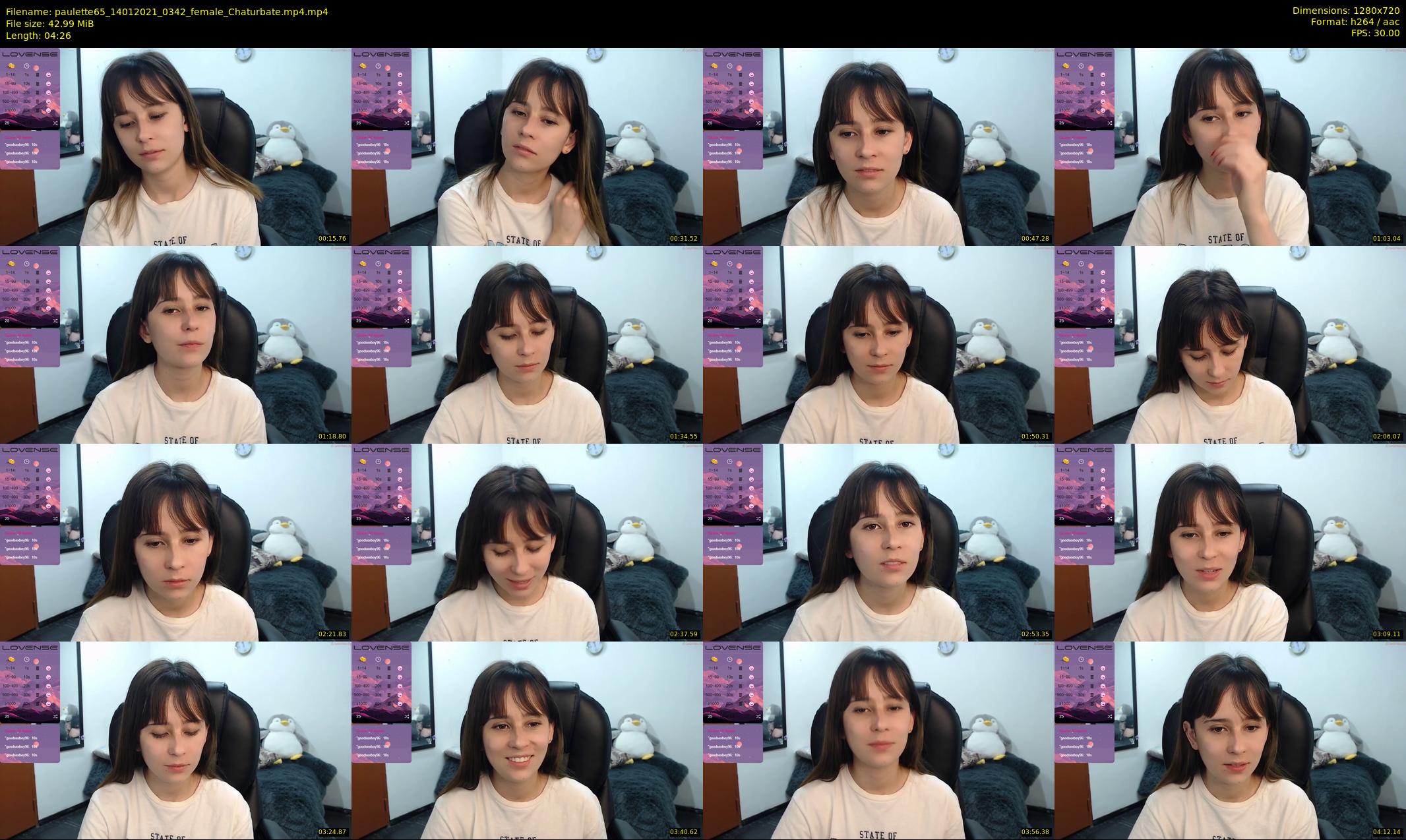 paulette65 — 5 minute Chaturbate female cam show recording, 720p, Jan 14, 2021
