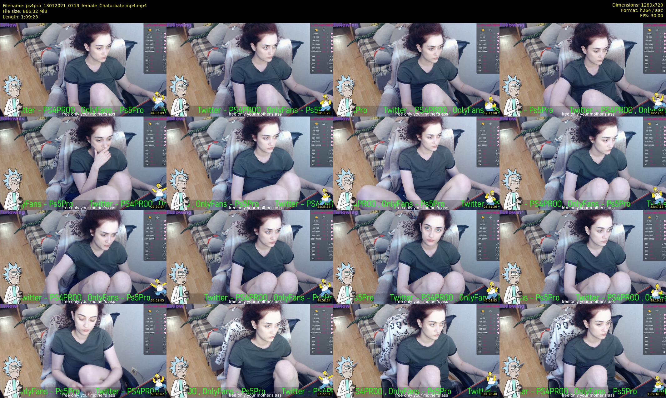 ps4pro — 70 minute Chaturbate female cam show recording, 720p, Jan 13, 2021