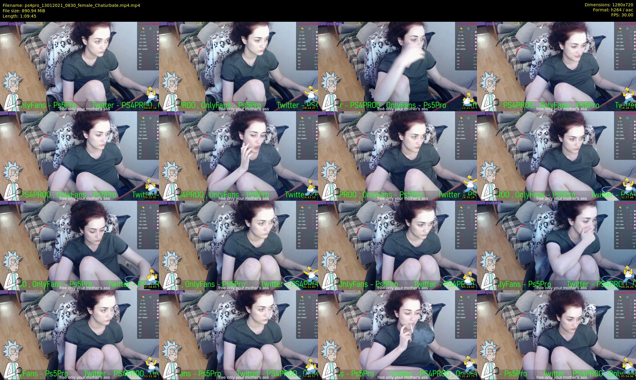 ps4pro — 70 minute Chaturbate female cam show recording, 720p, Jan 13, 2021