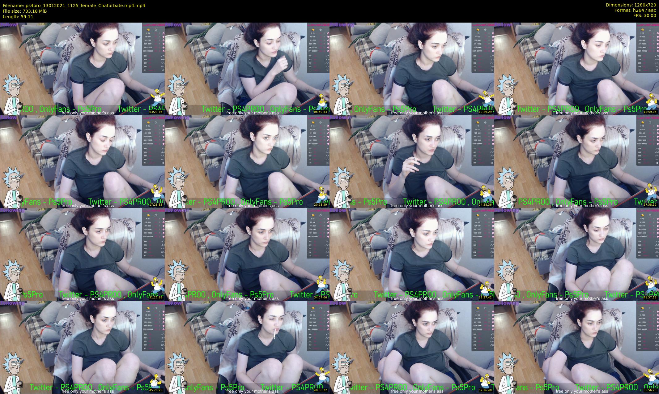 ps4pro — 60 minute Chaturbate female cam show recording, 720p, Jan 13, 2021