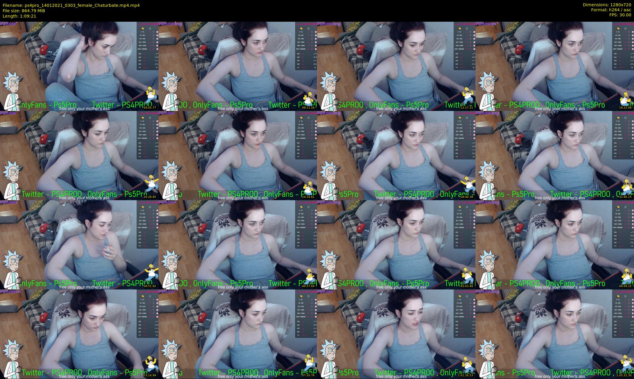 ps4pro — 70 minute Chaturbate female cam show recording, 720p, Jan 14, 2021