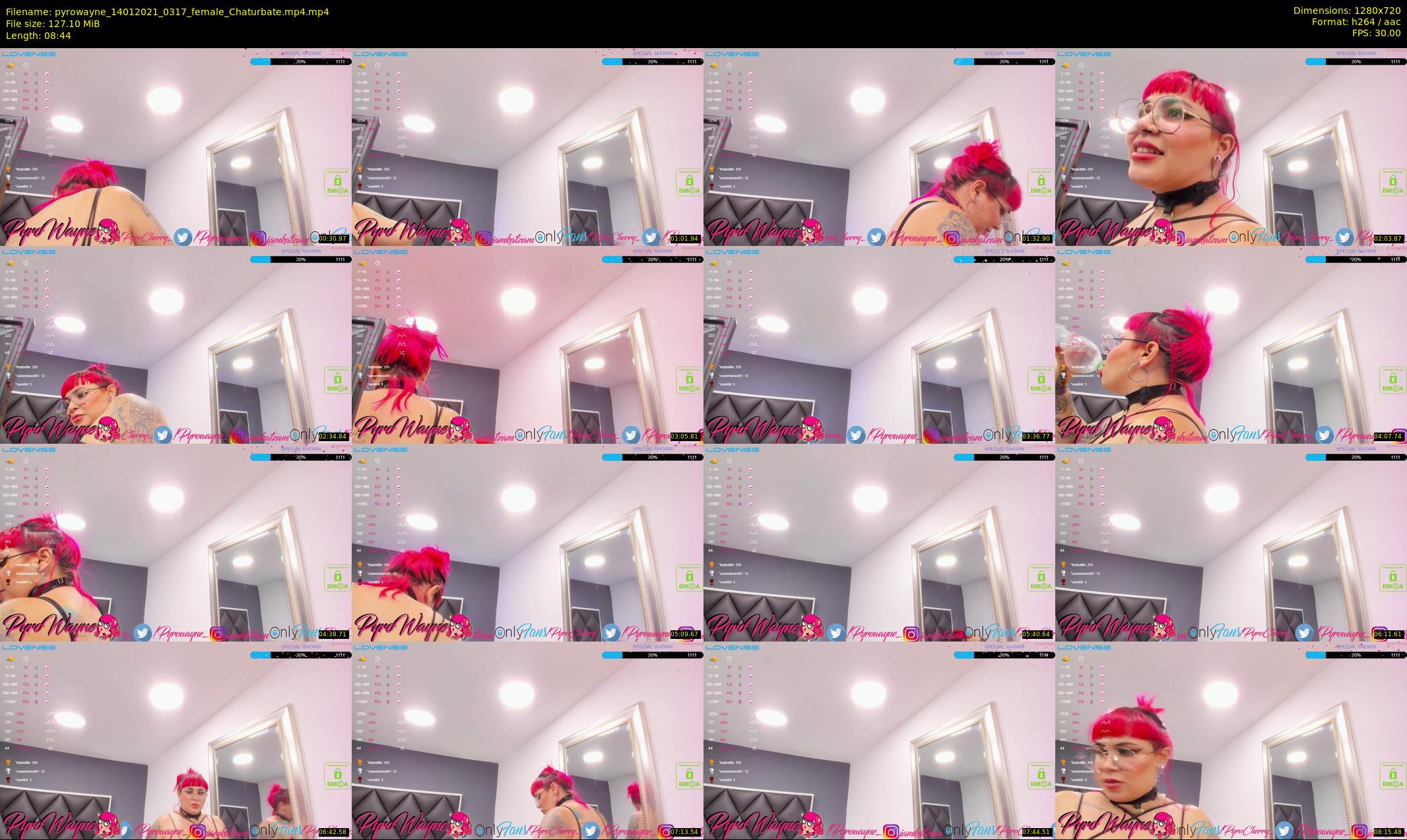pyrowayne — 9 minute Chaturbate female cam show recording, 720p, Jan 14, 2021