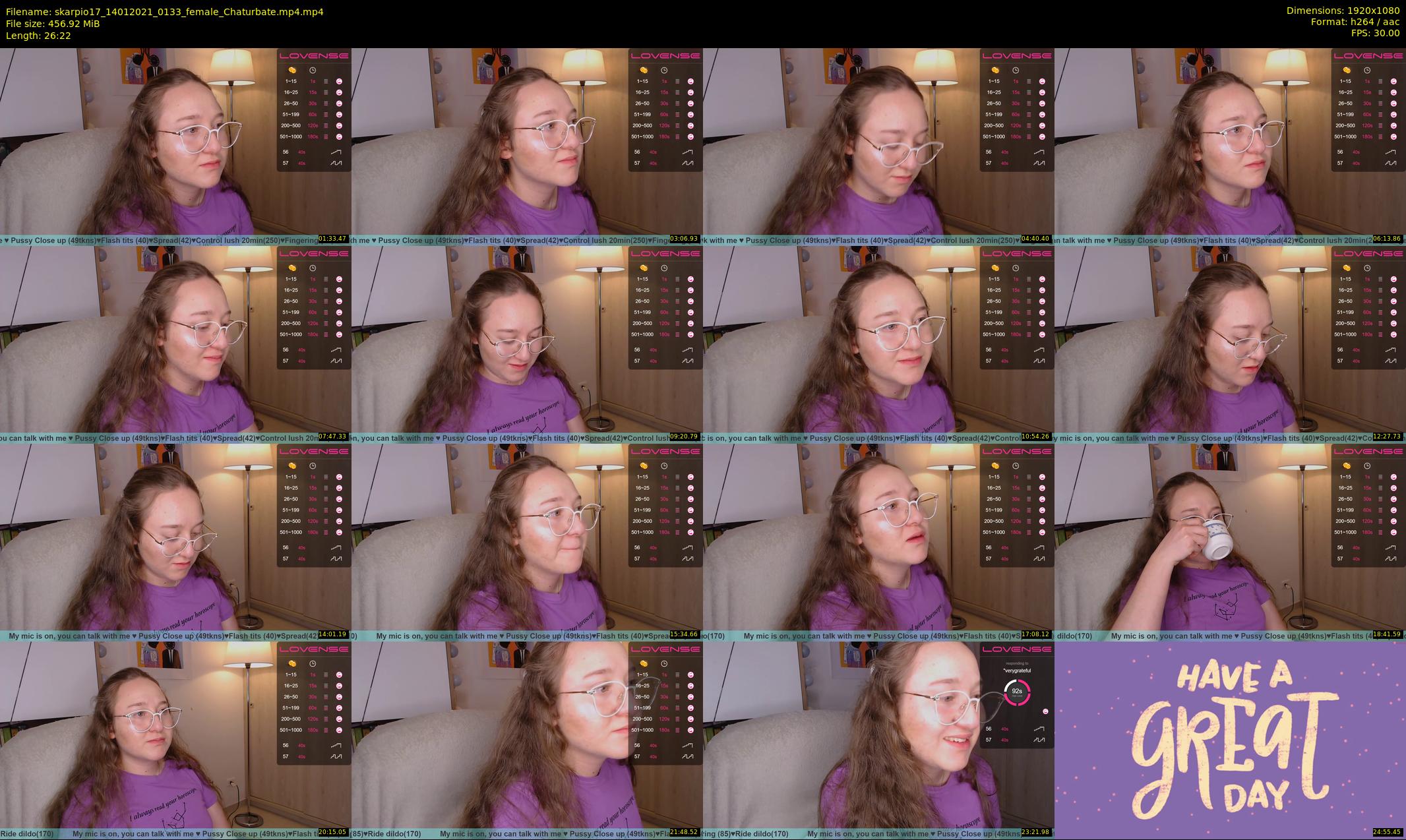 skarpio17 — 27 minute Chaturbate female cam show recording, 1080p, Jan 14, 2021