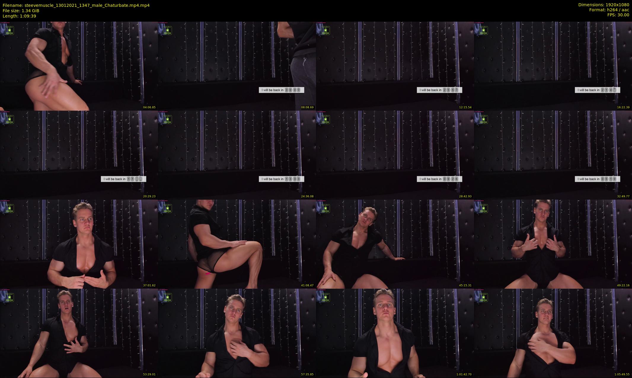 steevemuscle — 70 minute Chaturbate male cam show recording, 1080p, Jan 13, 2021